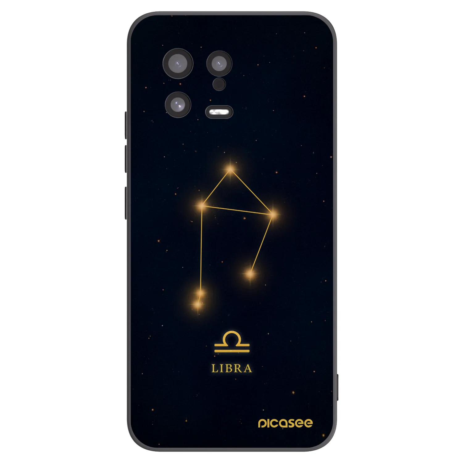 Picasee silikonowe czarne etui na Xiaomi 13 - LIBRA