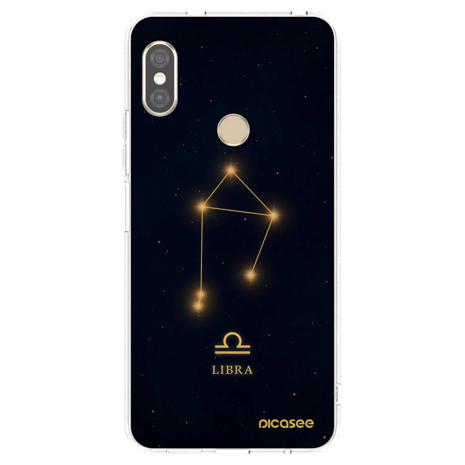 Picasee silikonowe przeźroczyste etui na Xiaomi Redmi Note 5 Global - LIBRA