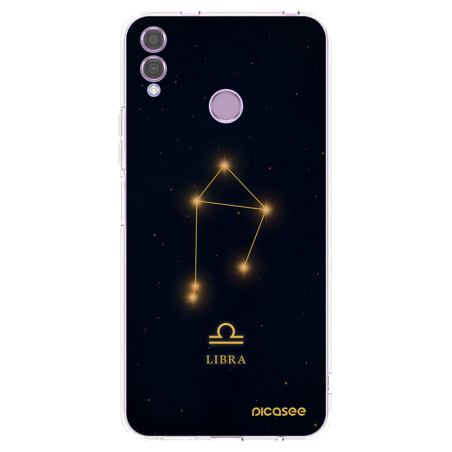 Picasee silikonowe przeźroczyste etui na Honor 8X - LIBRA