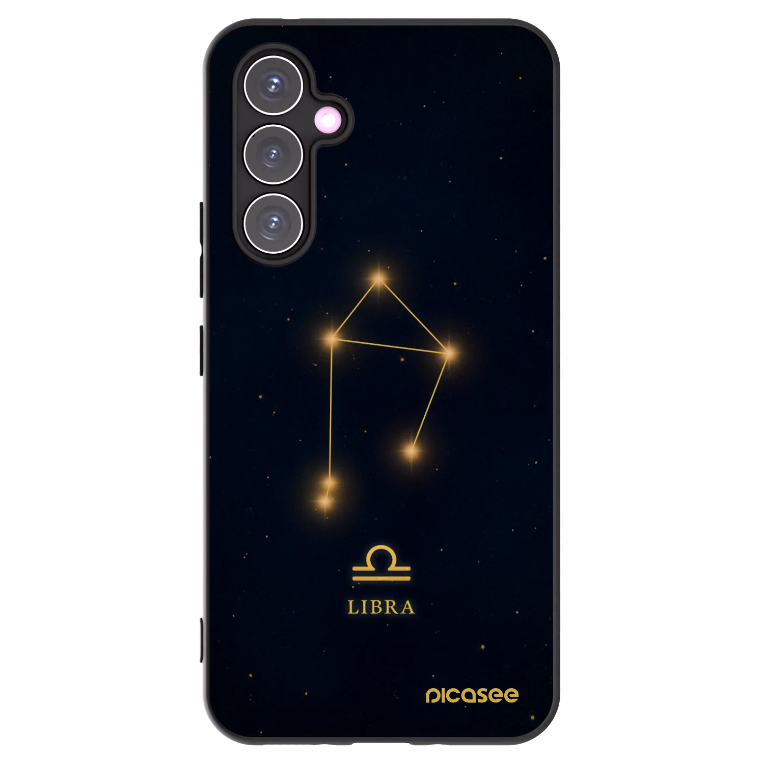 Picasee silikonowe czarne etui na Samsung Galaxy A54 5G A546B - LIBRA