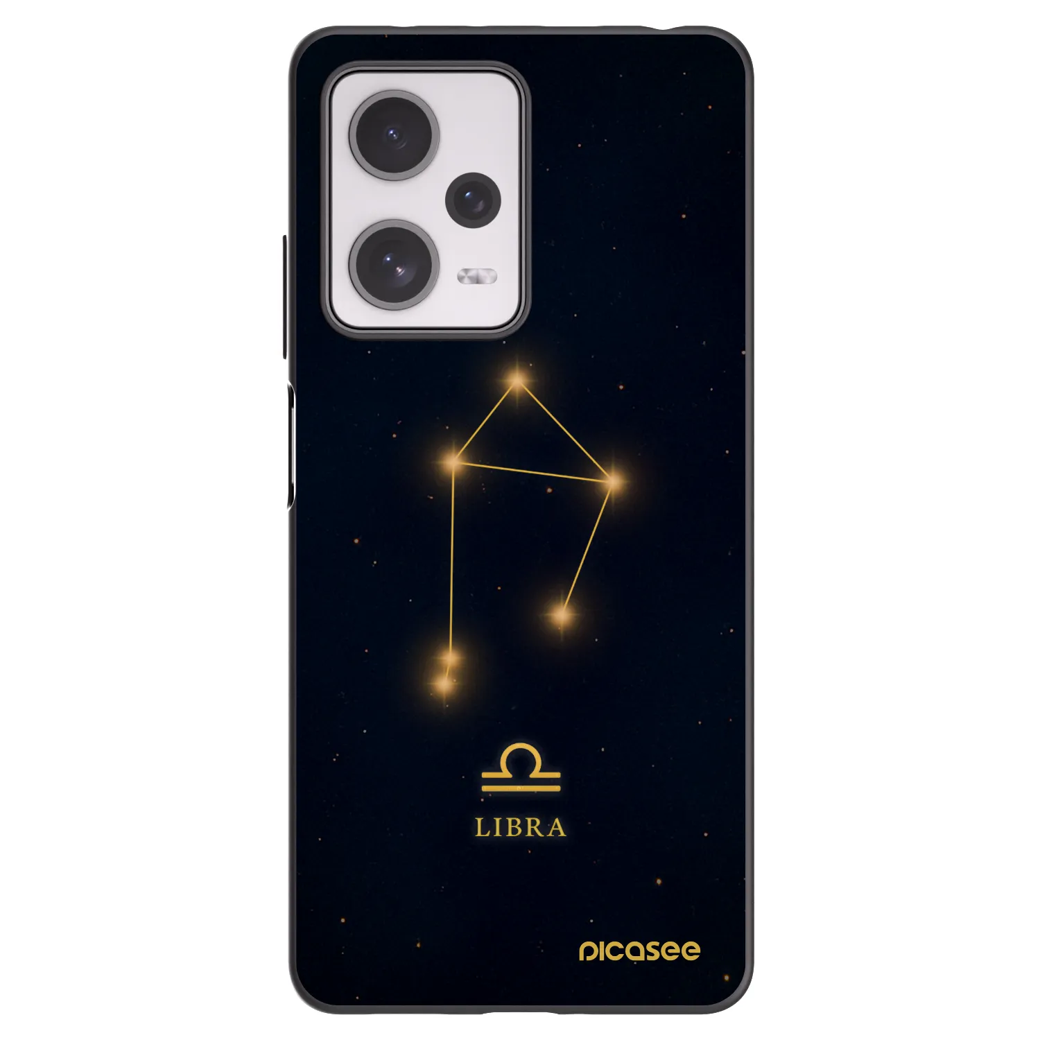 Picasee silikonowe czarne etui na Xiaomi Redmi Note 12 Pro+ 5G - LIBRA