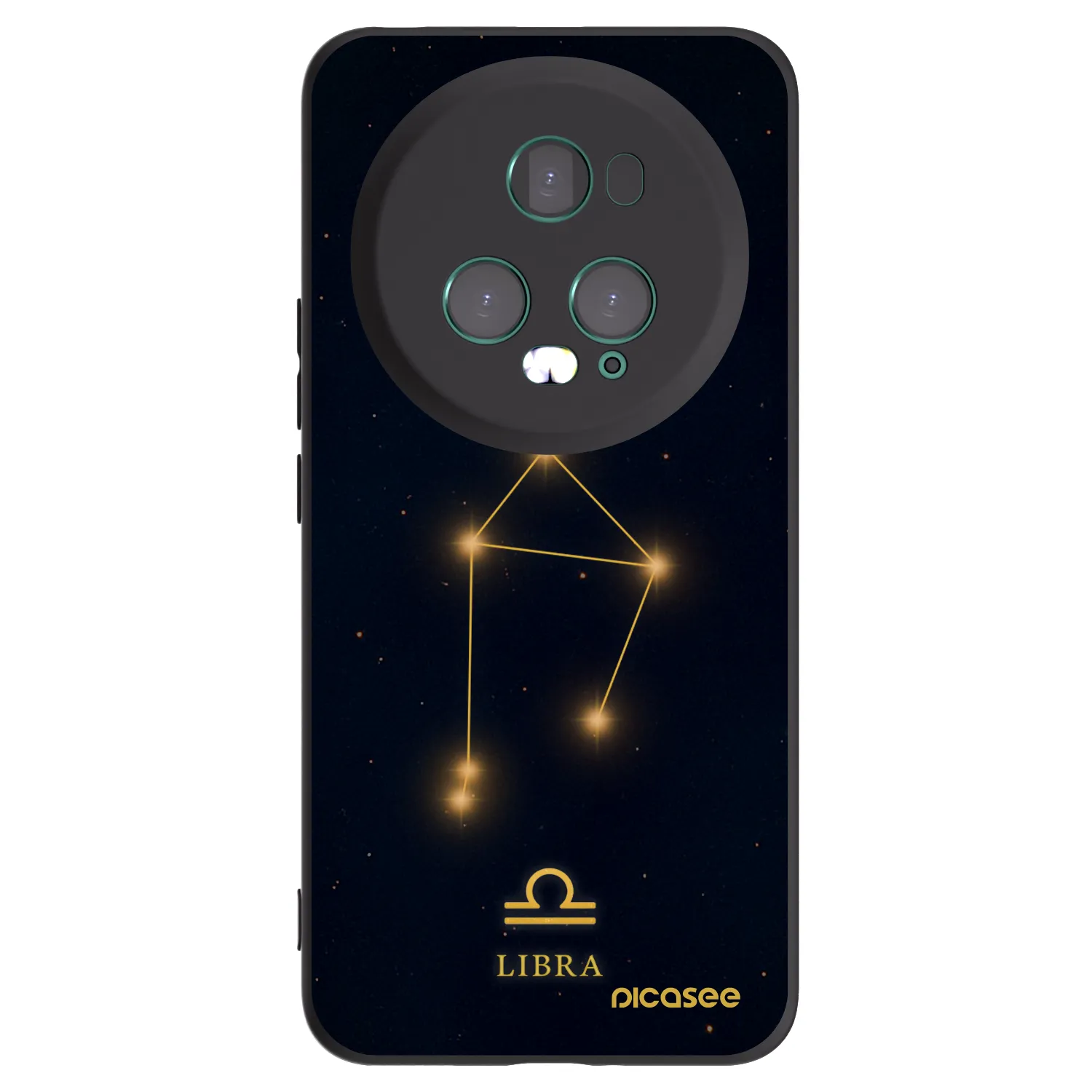 Picasee silikonowe czarne etui na Honor Magic5 Pro - LIBRA