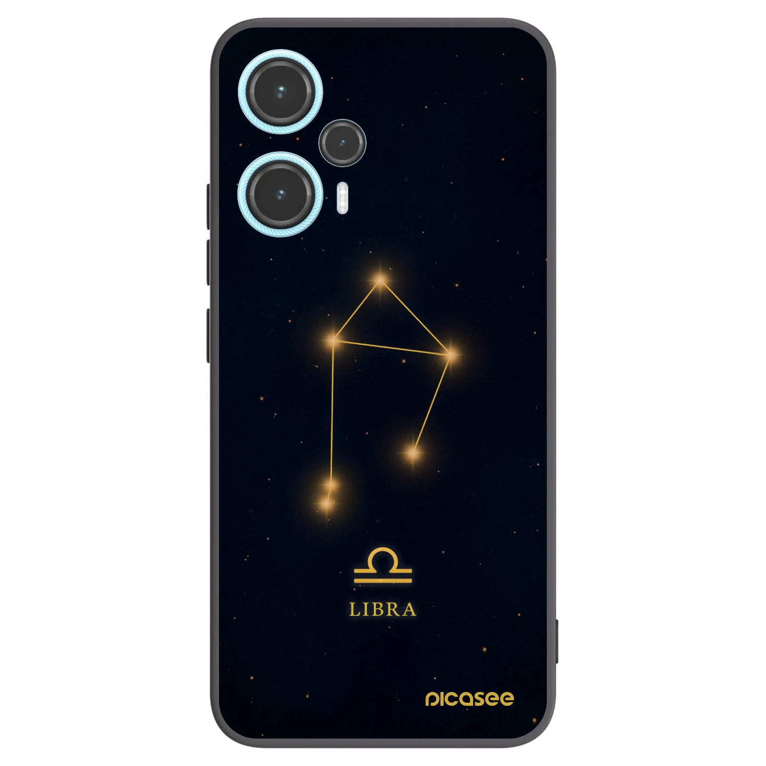 Picasee silikonowe czarne etui na Xiaomi Poco F5 - LIBRA