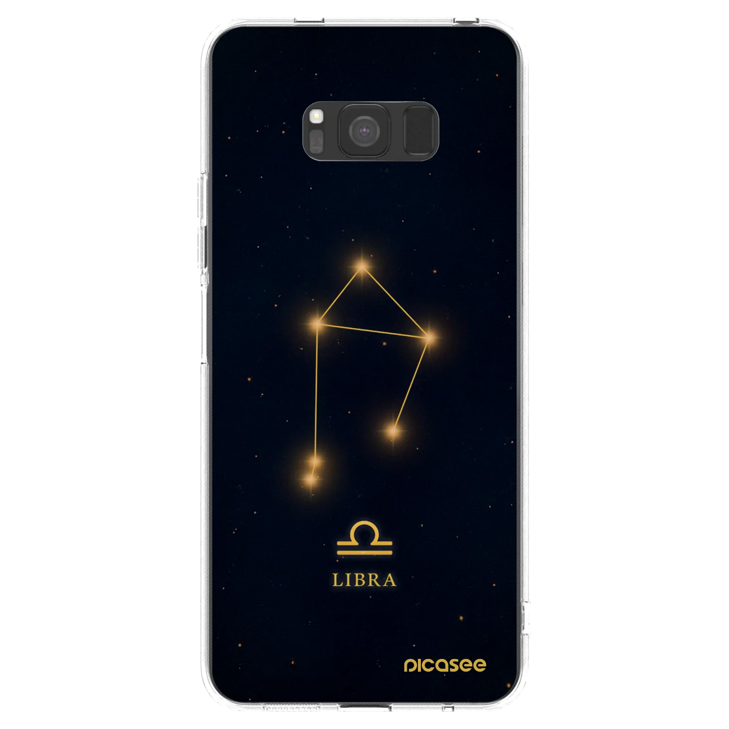 Picasee silikonowe przeźroczyste etui na Samsung Galaxy S8 G950F - LIBRA