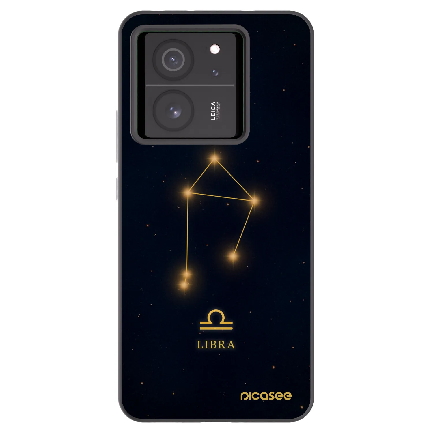 Picasee silikonowe czarne etui na Xiaomi 13T - LIBRA