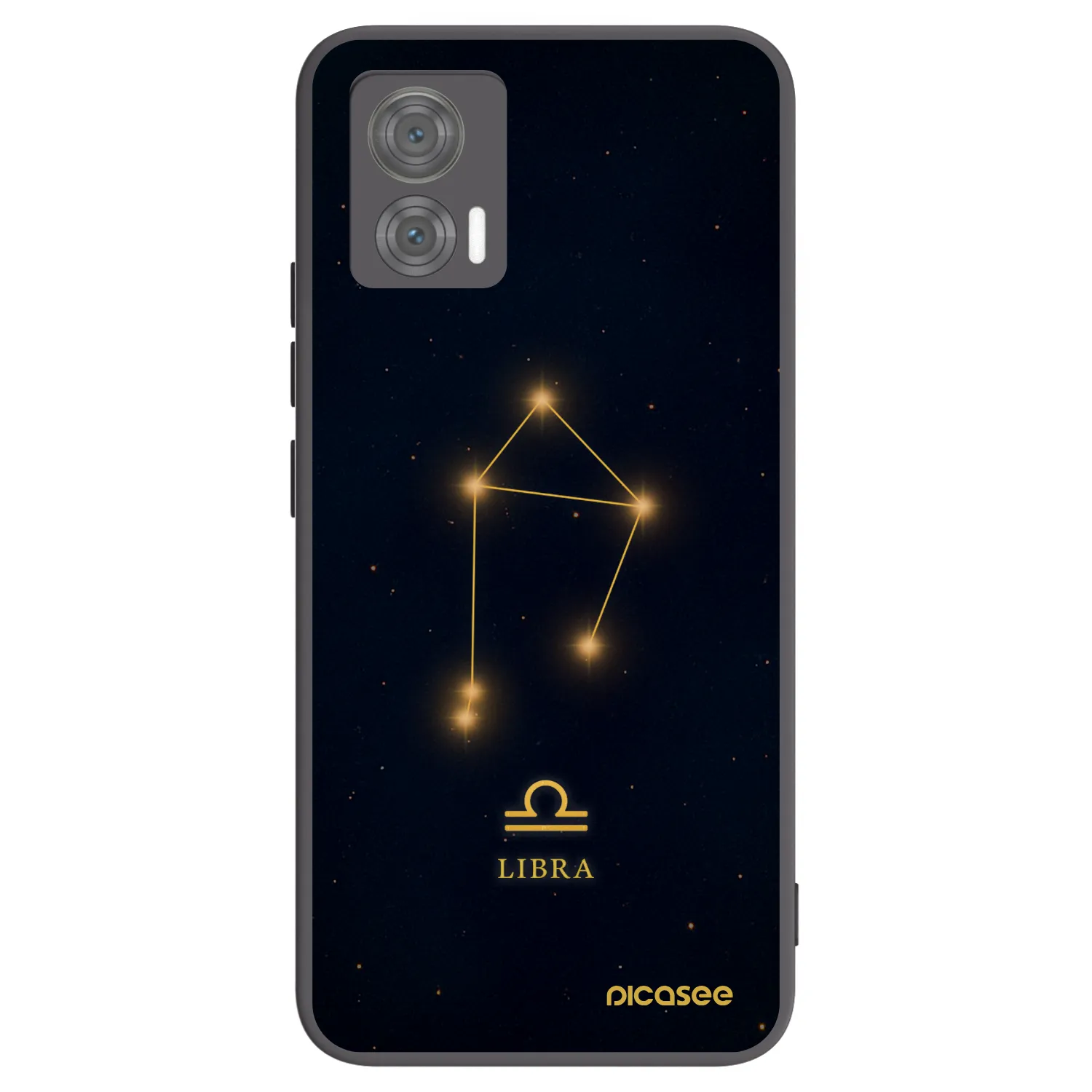 Picasee silikonowe czarne etui na Motorola Edge 30 Neo - LIBRA