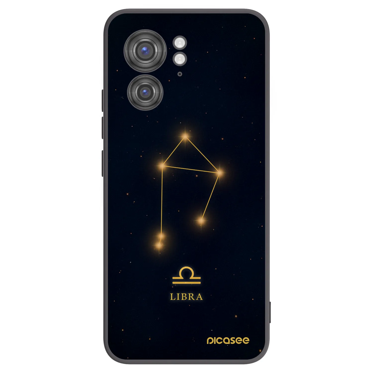 Picasee silikonowe czarne etui na Motorola Edge 40 - LIBRA