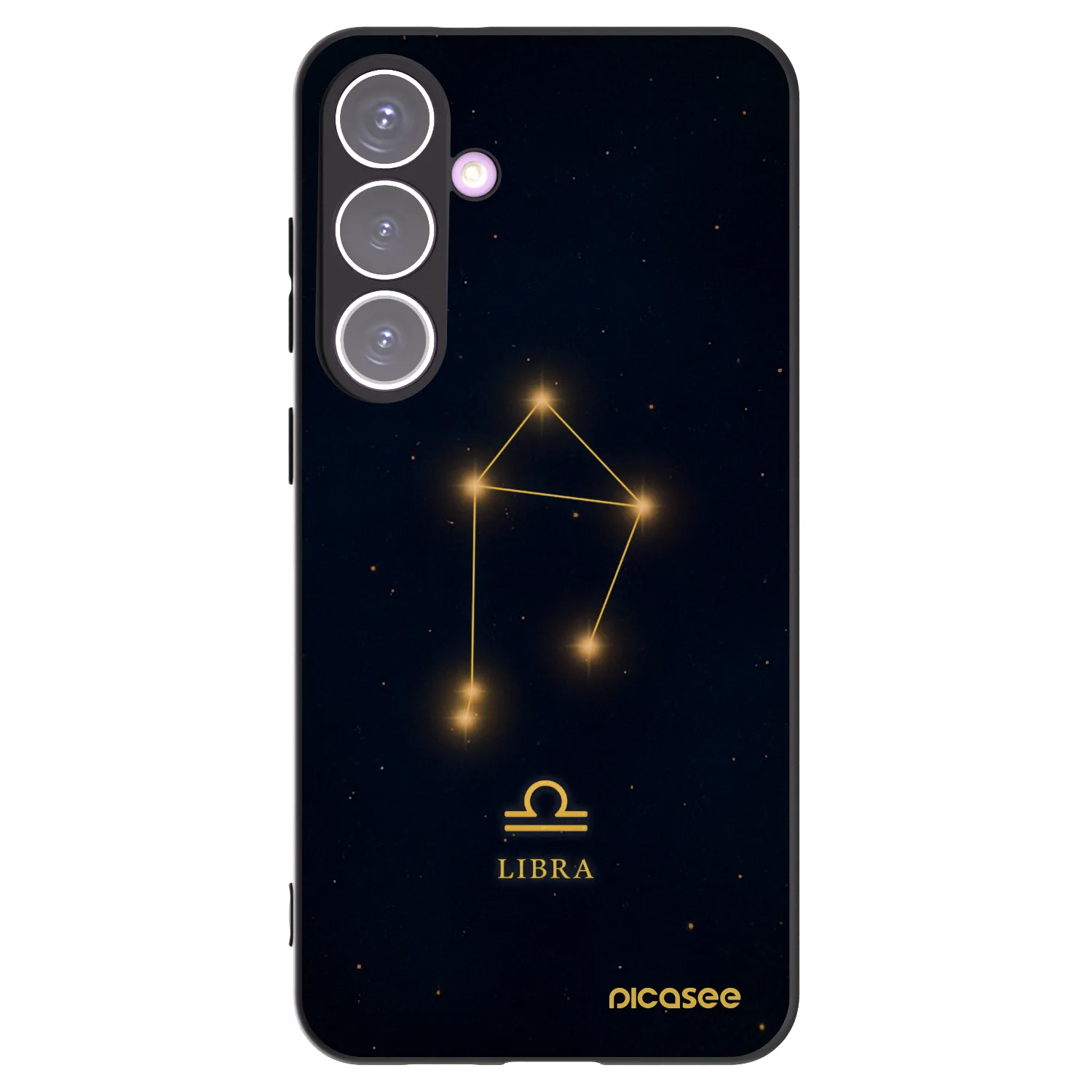 Picasee silikonowe czarne etui na Samsung Galaxy S24+ S926B 5G - LIBRA