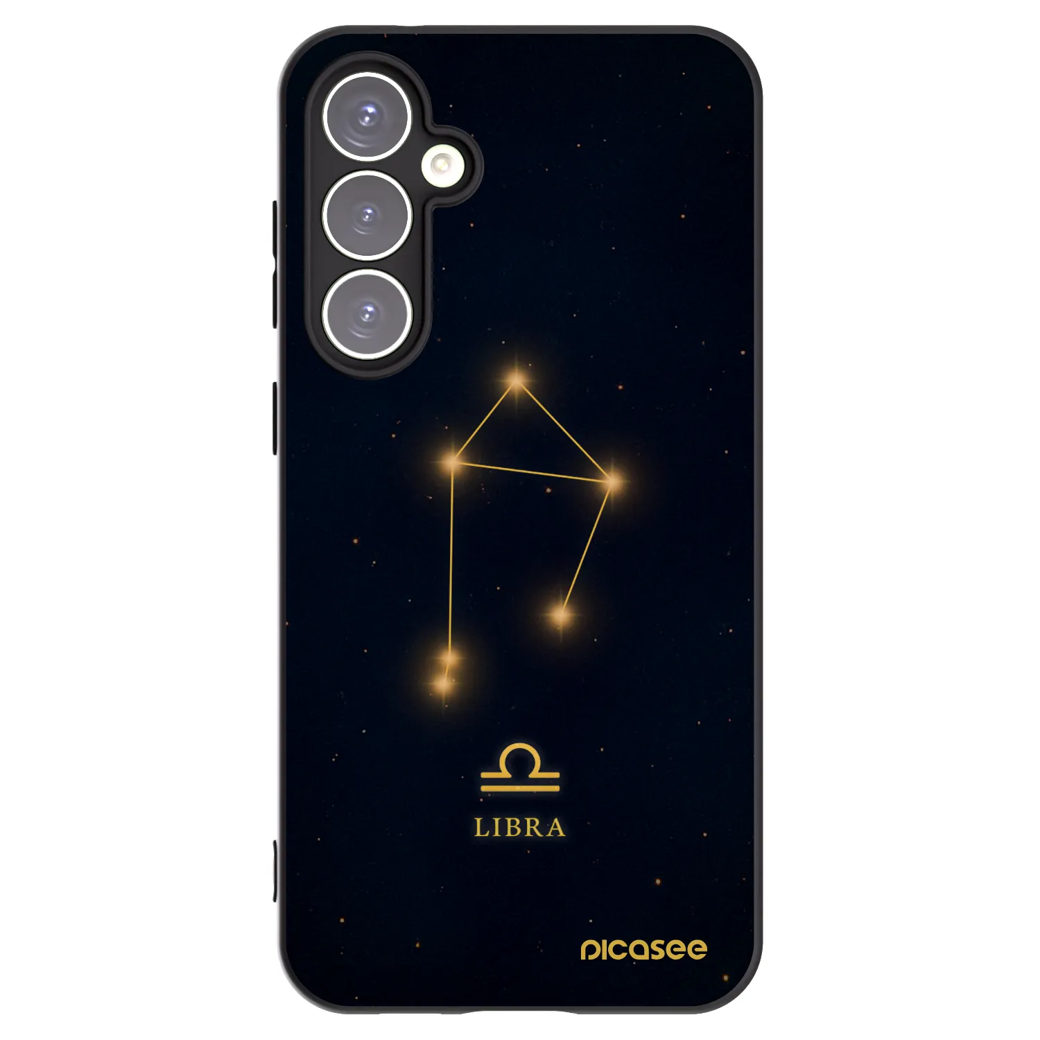 Picasee silikonowe czarne etui na Samsung Galaxy S23 FE S711B - LIBRA