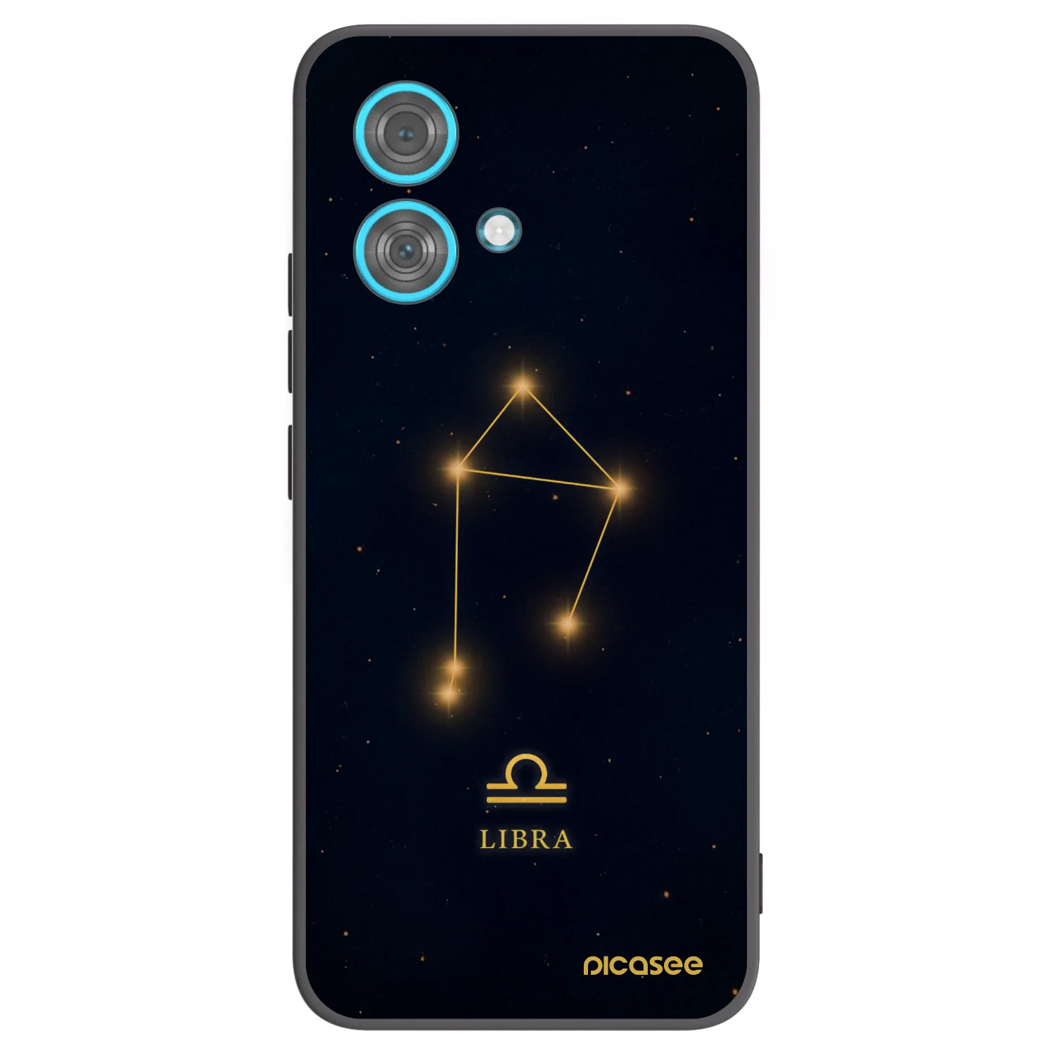 Picasee silikonowe czarne etui na Motorola Edge 40 Neo - LIBRA