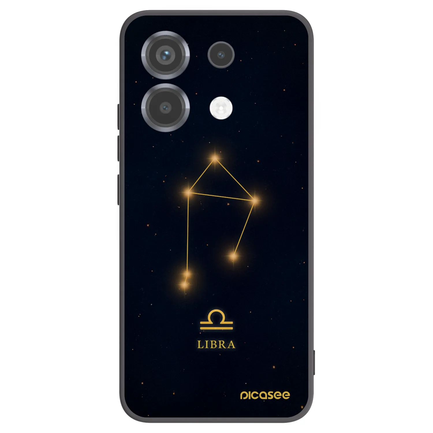 Picasee silikonowe czarne etui na Xiaomi Poco X6 - LIBRA