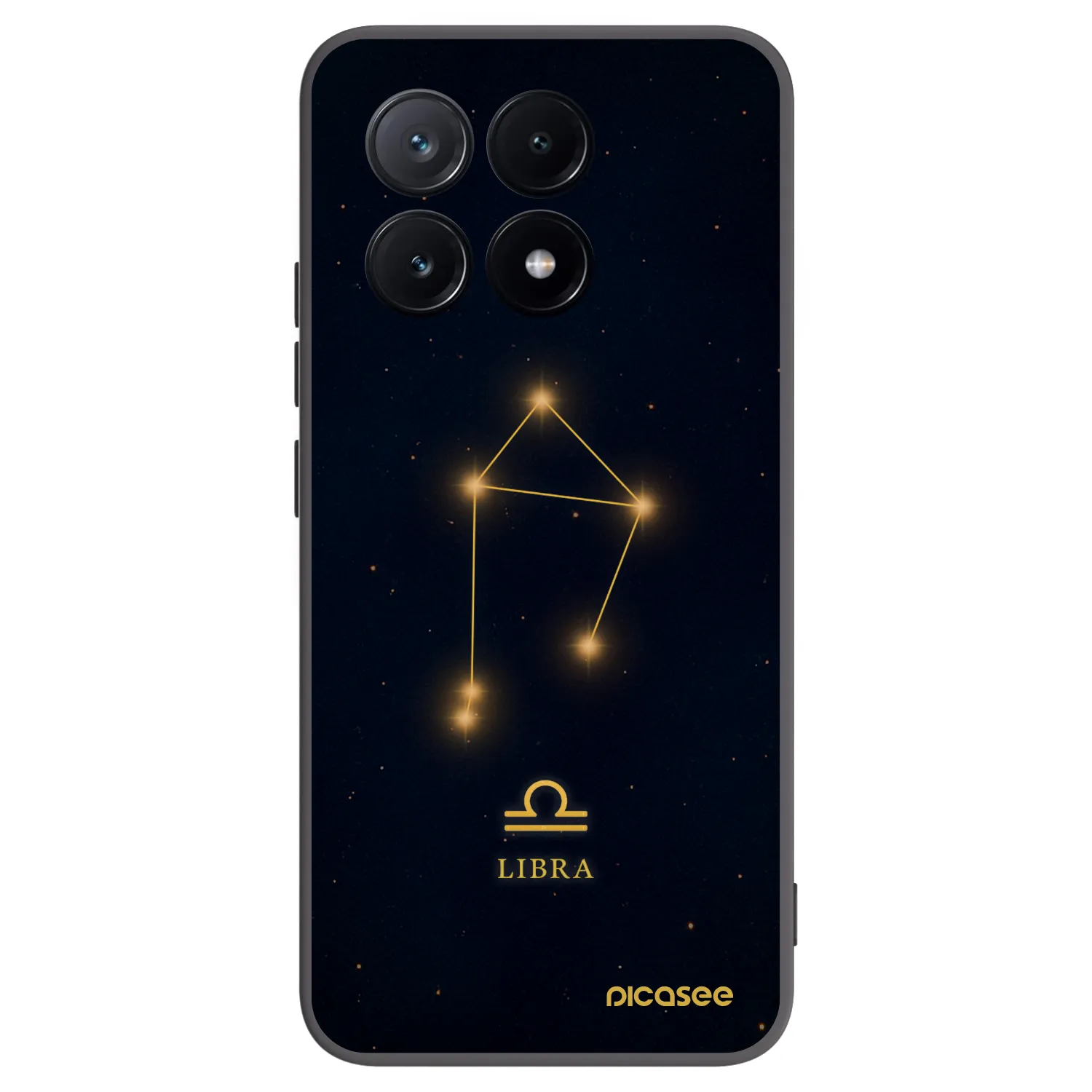 Picasee silikonowe czarne etui na Xiaomi Poco X6 Pro - LIBRA