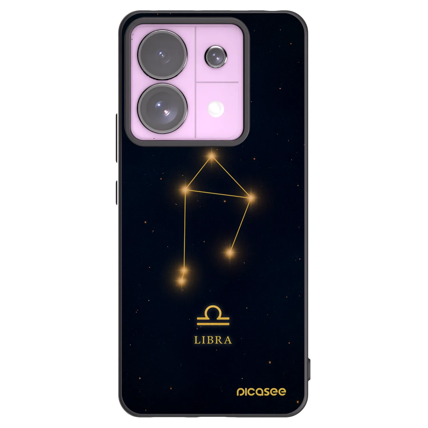 Picasee silikonowe czarne etui na Xiaomi Redmi Note 13 Pro 5G - LIBRA
