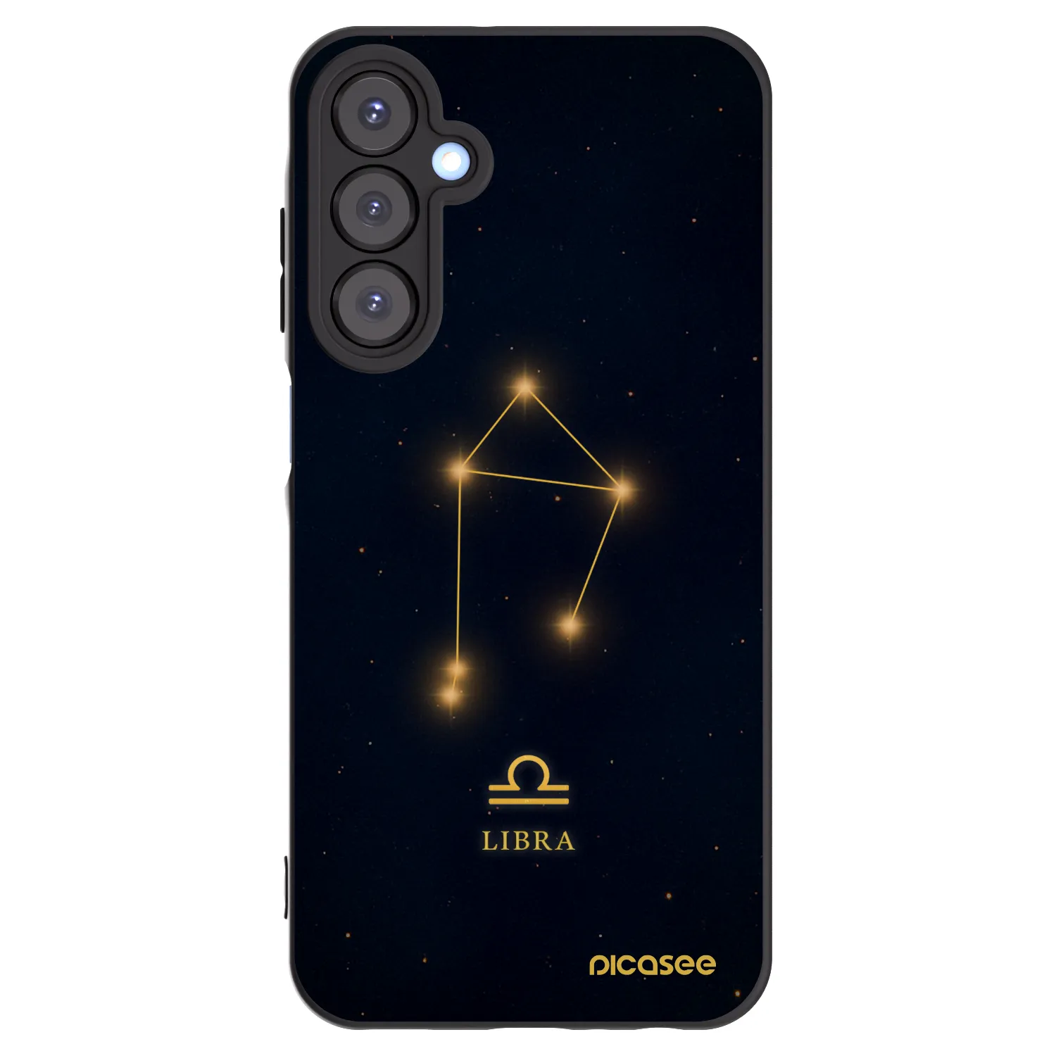 Picasee silikonowe czarne etui na Samsung Galaxy A25 A256B 5G - LIBRA