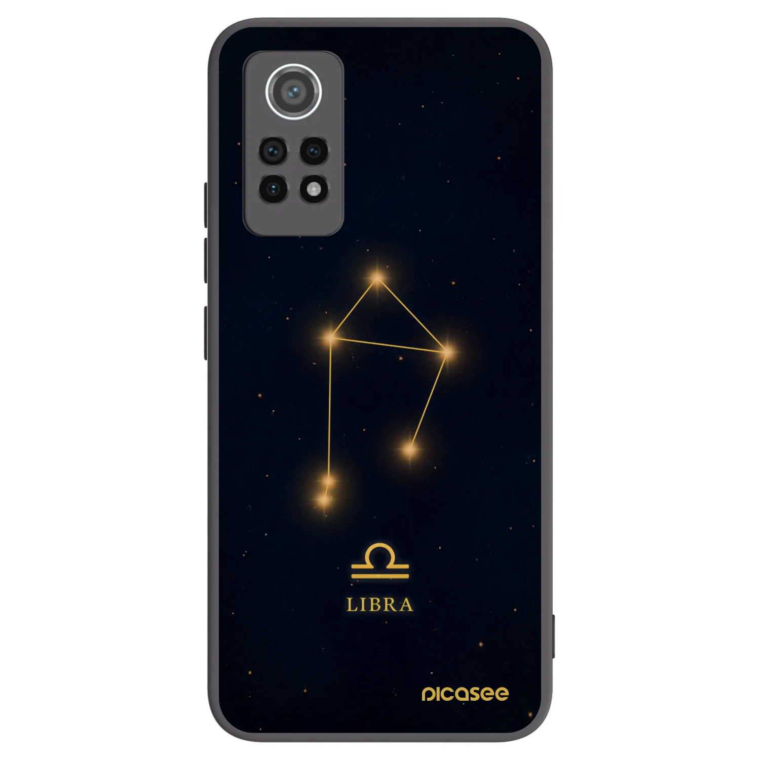 Picasee silikonowe czarne etui na Xiaomi Redmi Note 12 Pro 4G - LIBRA