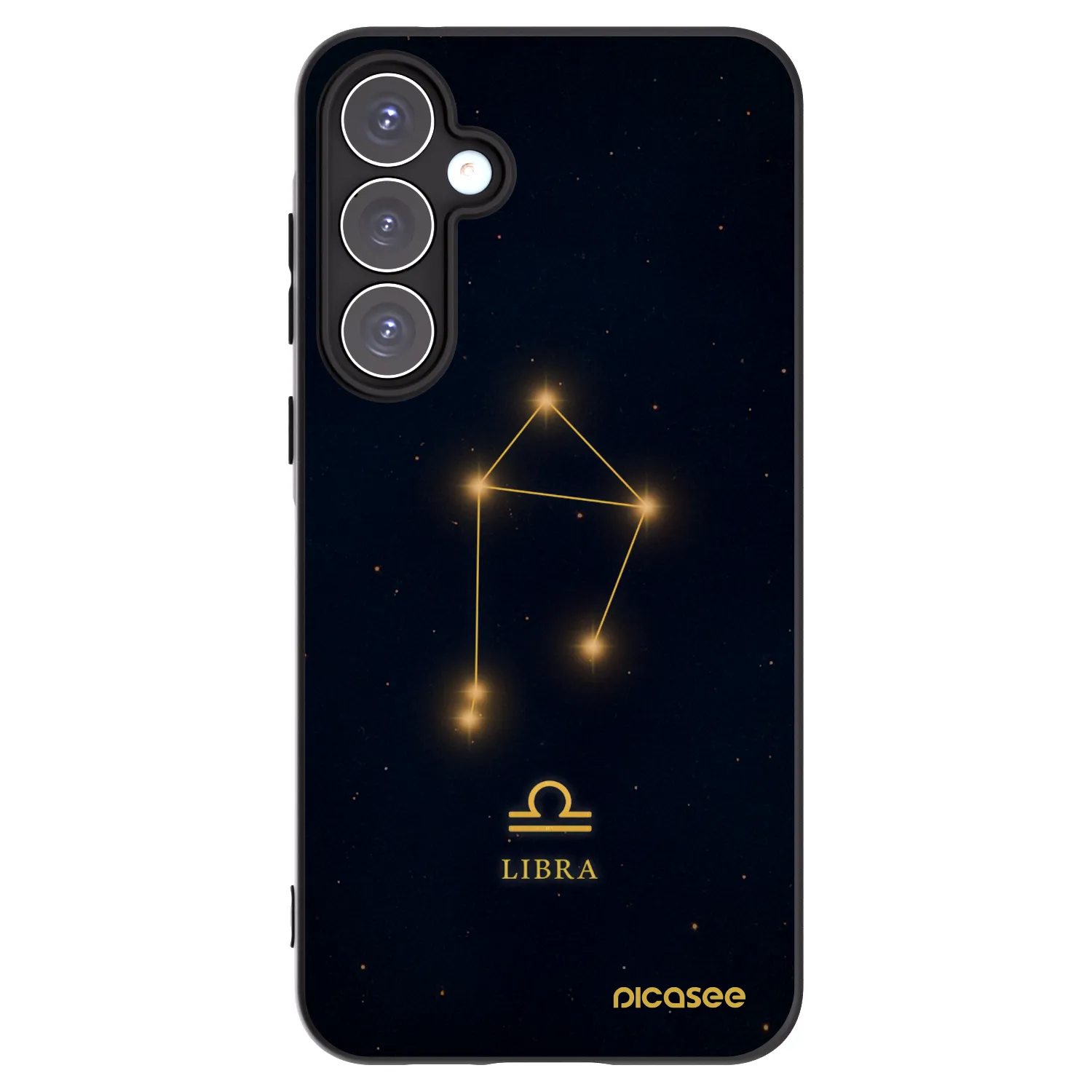 Picasee silikonowe czarne etui na Samsung Galaxy A55 5G A556B - LIBRA