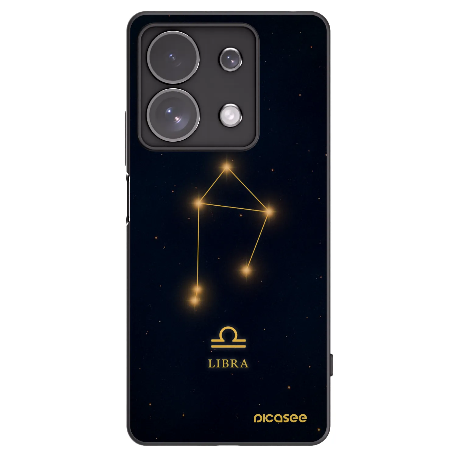 Picasee silikonowe czarne etui na Xiaomi Redmi Note 13 Pro 4G - LIBRA