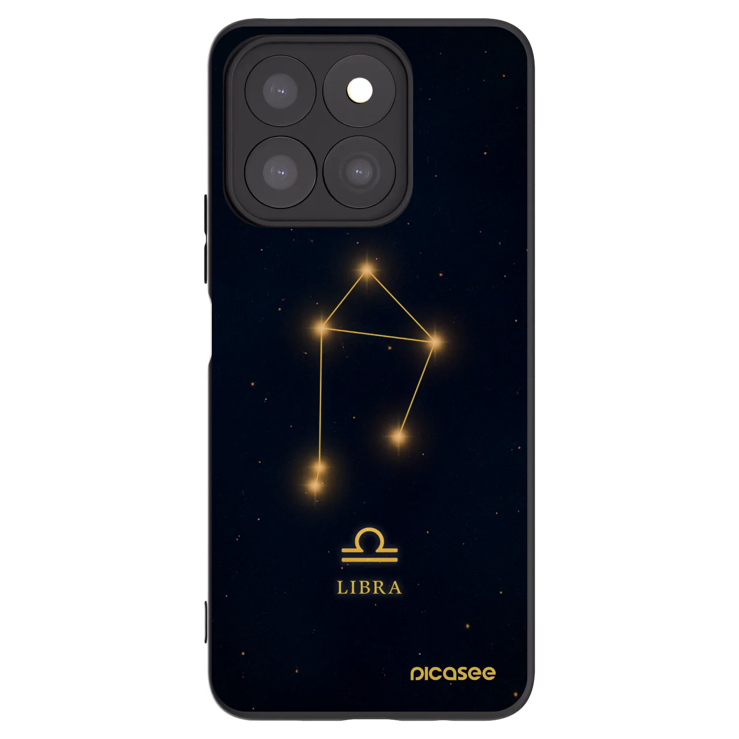 Picasee silikonowe czarne etui na Honor X8b - LIBRA