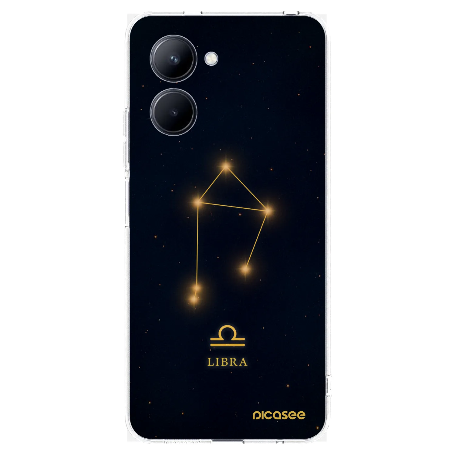 Picasee silikonowe przeźroczyste etui na Realme C33 (2023) - LIBRA