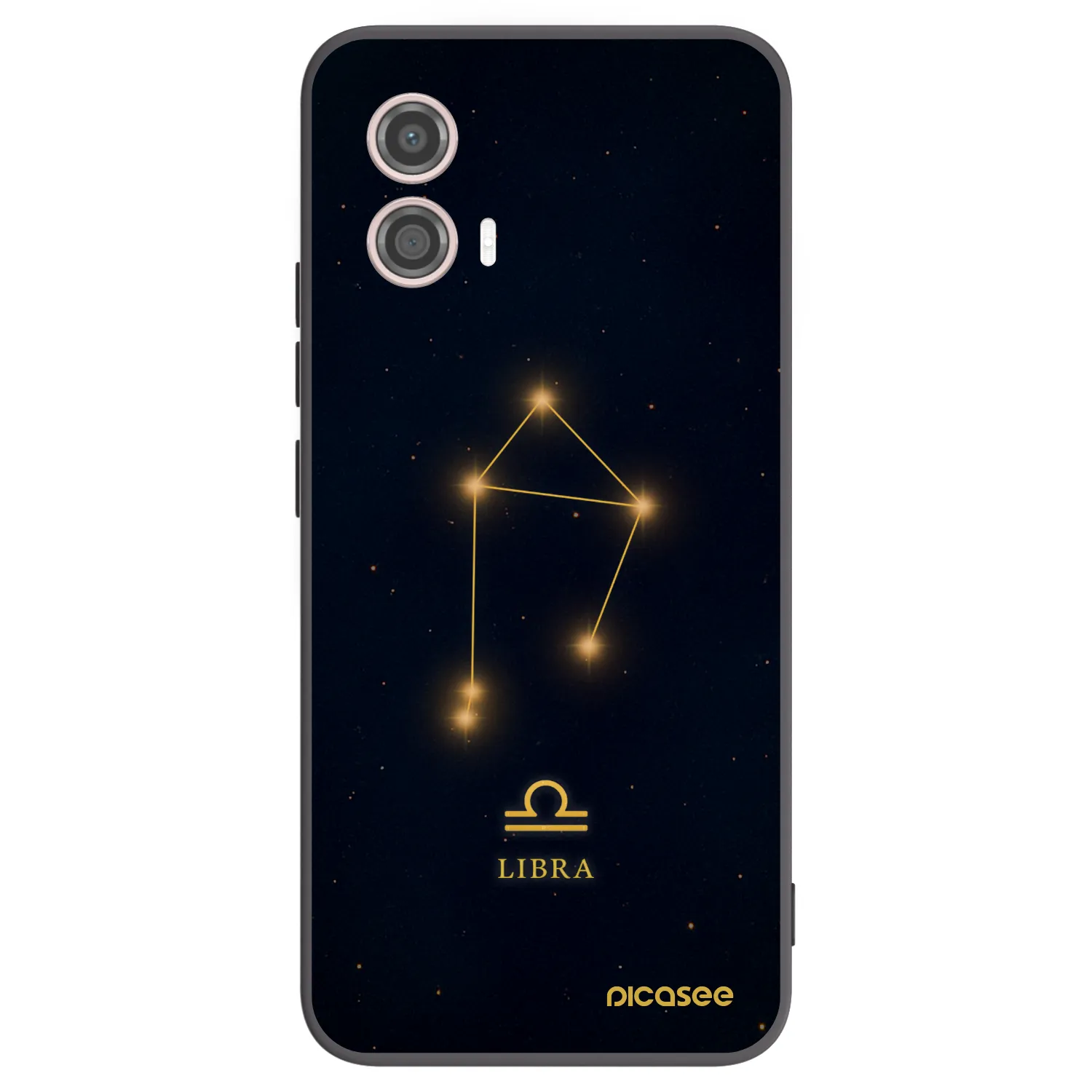 Picasee silikonowe czarne etui na Motorola Moto G53 5G - LIBRA