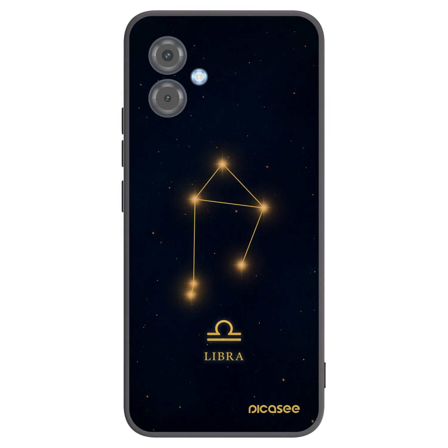 Picasee silikonowe czarne etui na Motorola Moto G14 - LIBRA