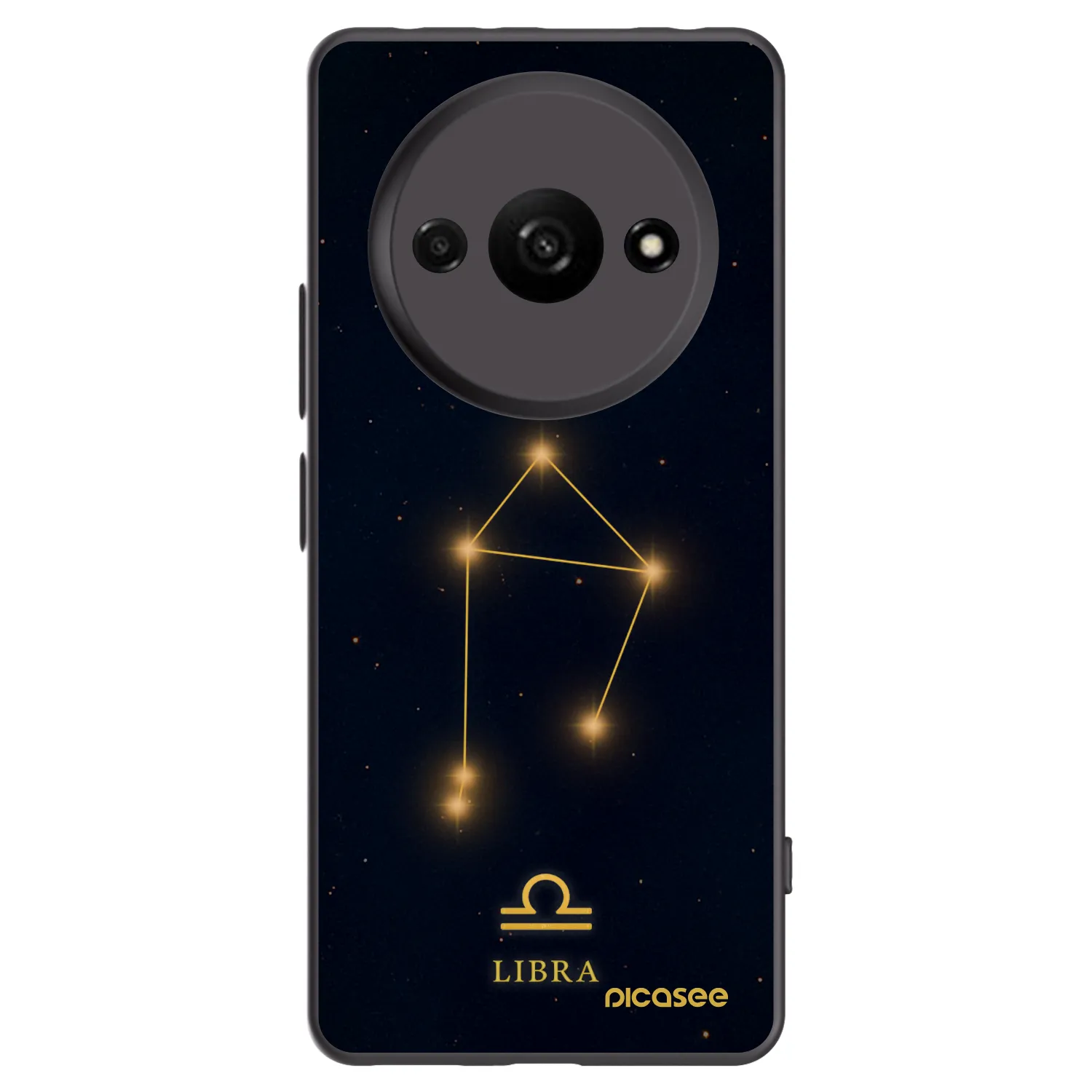 Picasee silikonowe czarne etui na Xiaomi Redmi A3 - LIBRA