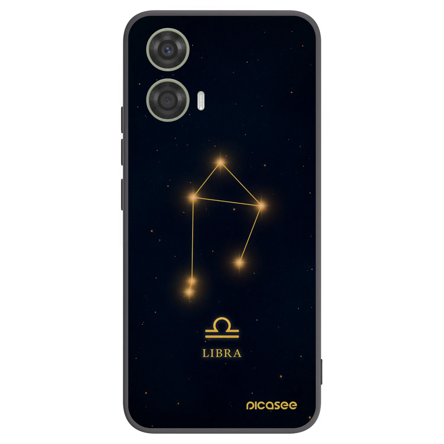 Picasee silikonowe czarne etui na Motorola Moto G24 - LIBRA