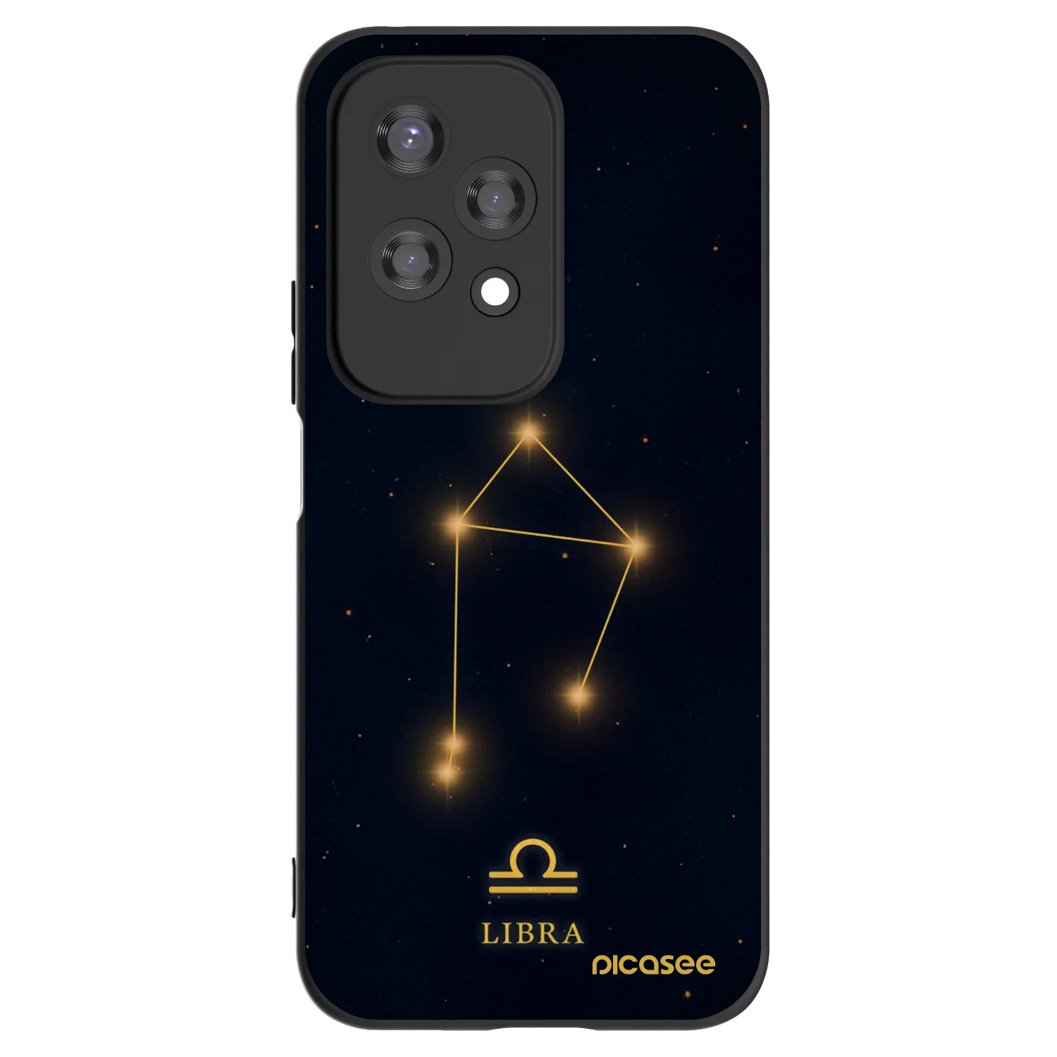 Picasee silikonowe czarne etui na Honor 200 Lite - LIBRA