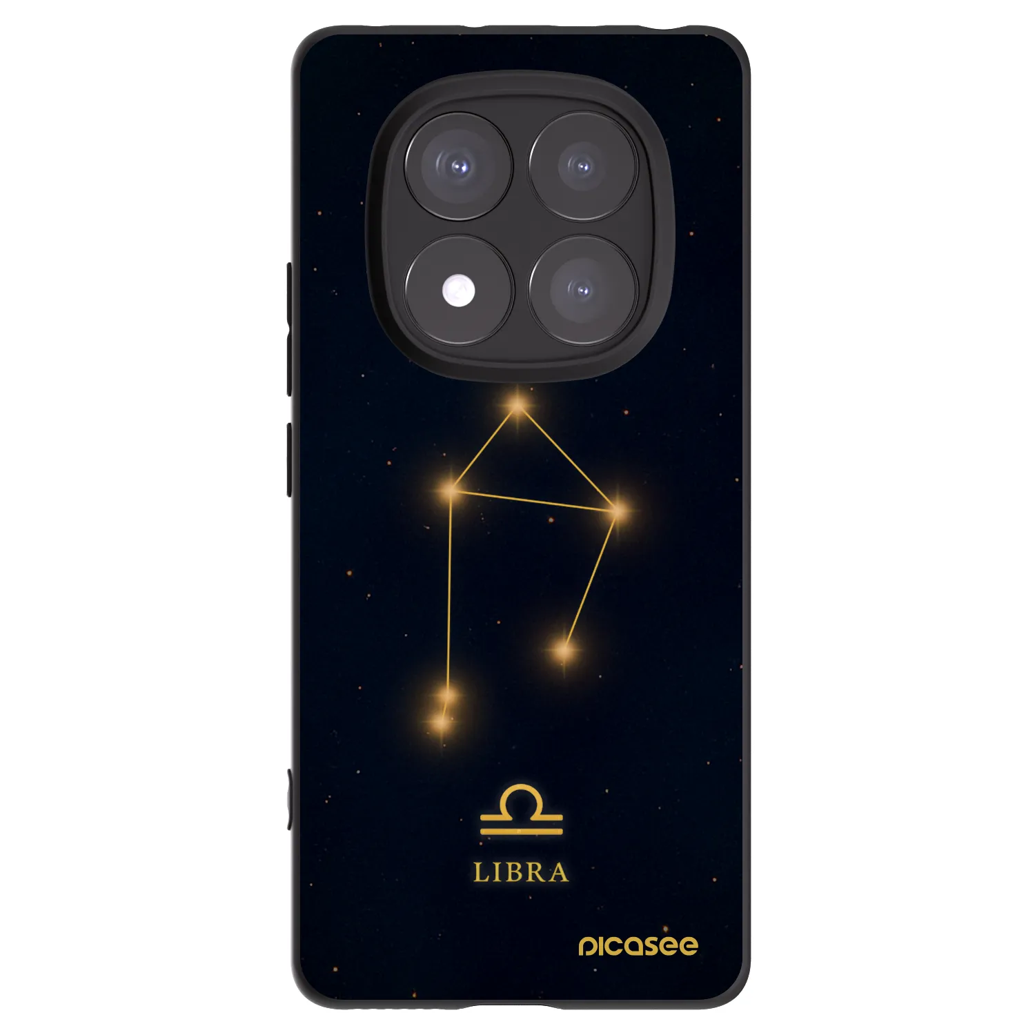 Picasee silikonowe czarne etui na Xiaomi Redmi Note 14 Pro 5G - LIBRA
