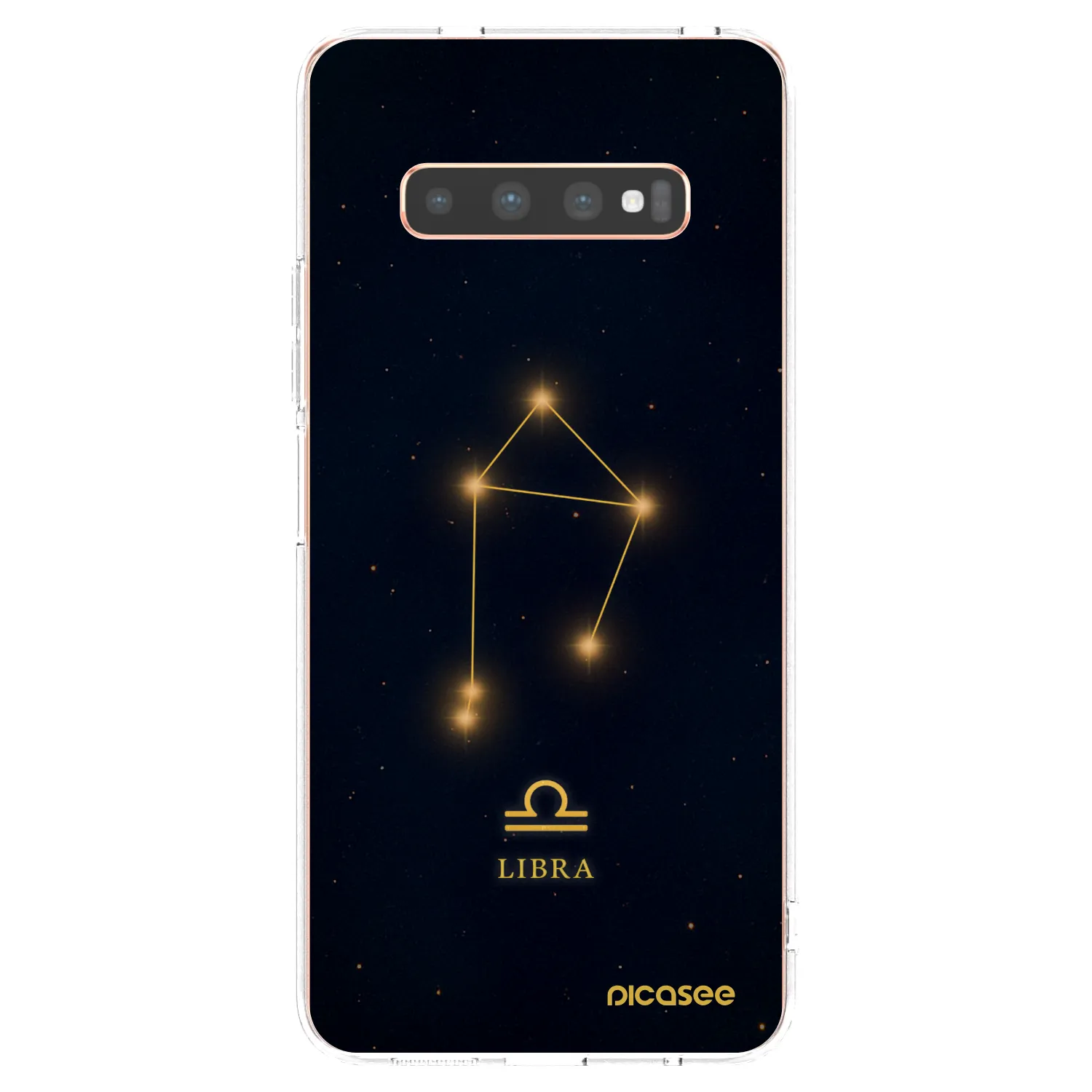 Picasee silikonowe przeźroczyste etui na Samsung Galaxy S10 Plus G975 - LIBRA