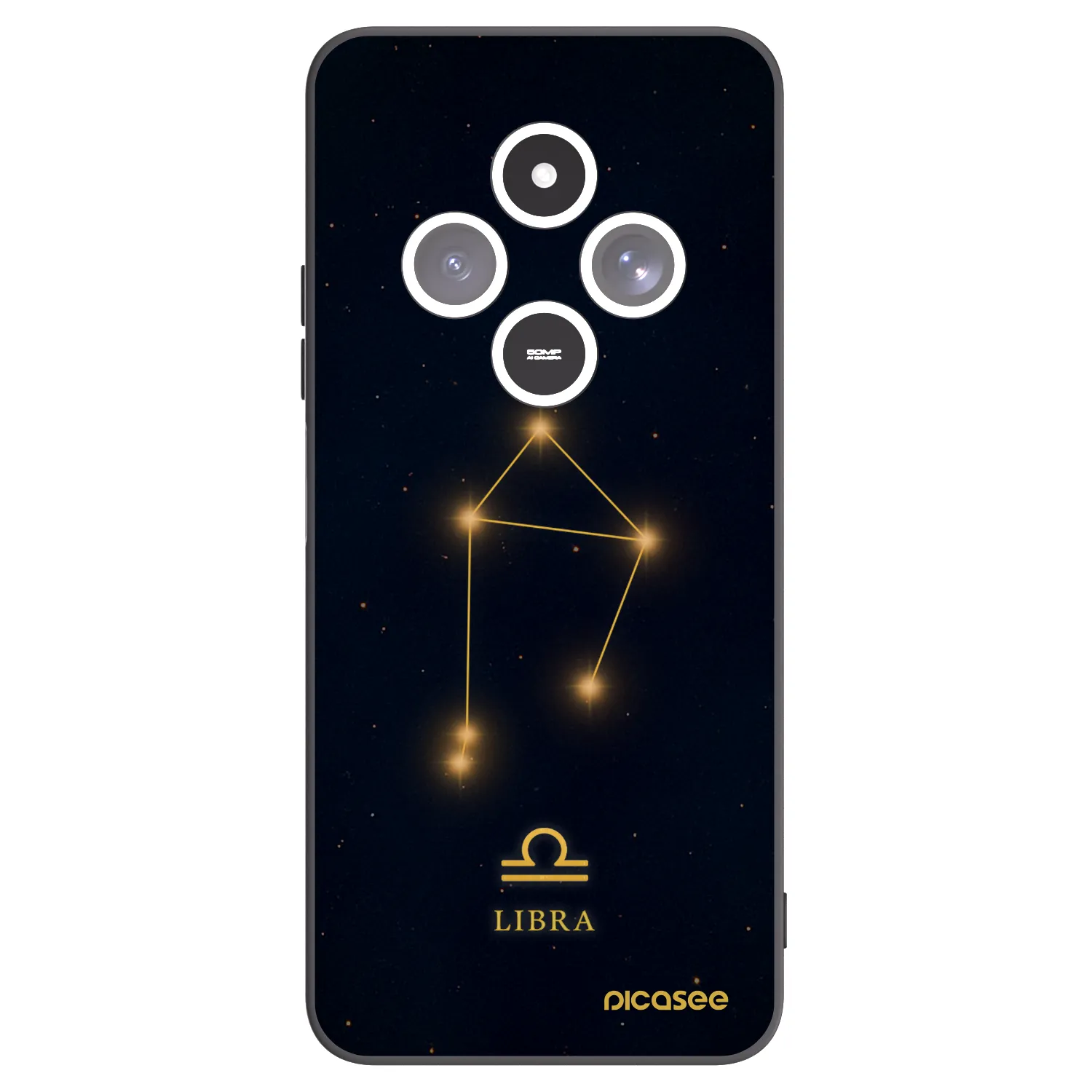 Picasee silikonowe czarne etui na Xiaomi Redmi 14C - LIBRA