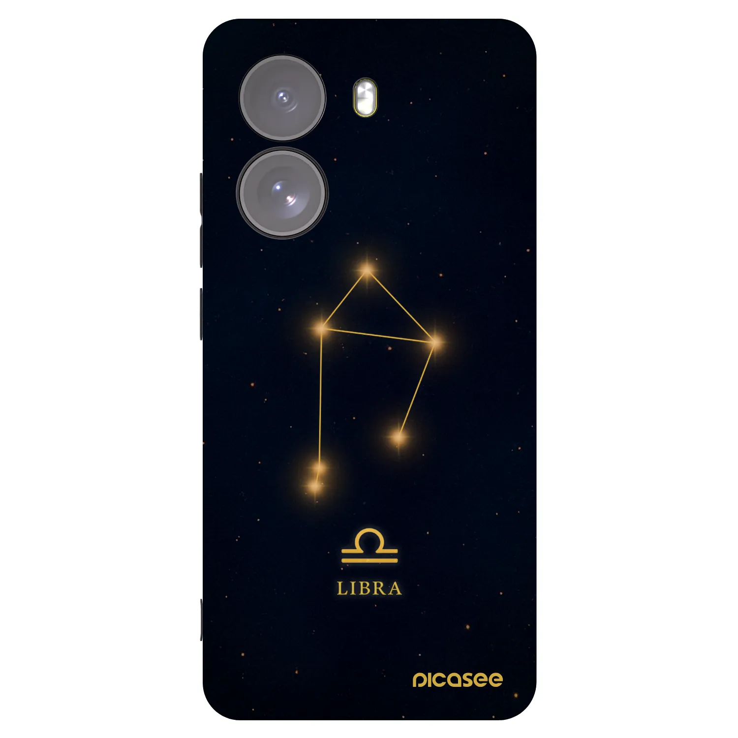Picasee silikonowe czarne etui na Xiaomi Poco X7 - LIBRA