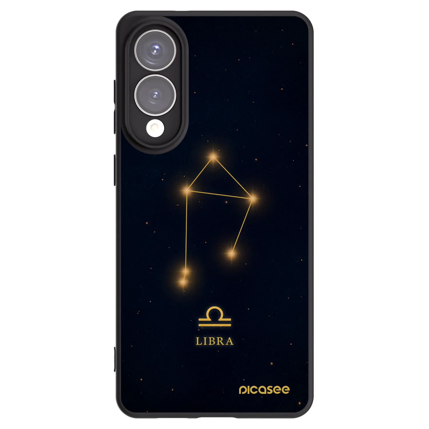 Picasee silikonowe czarne etui na Samsung Galaxy S25 Edge 5G - LIBRA