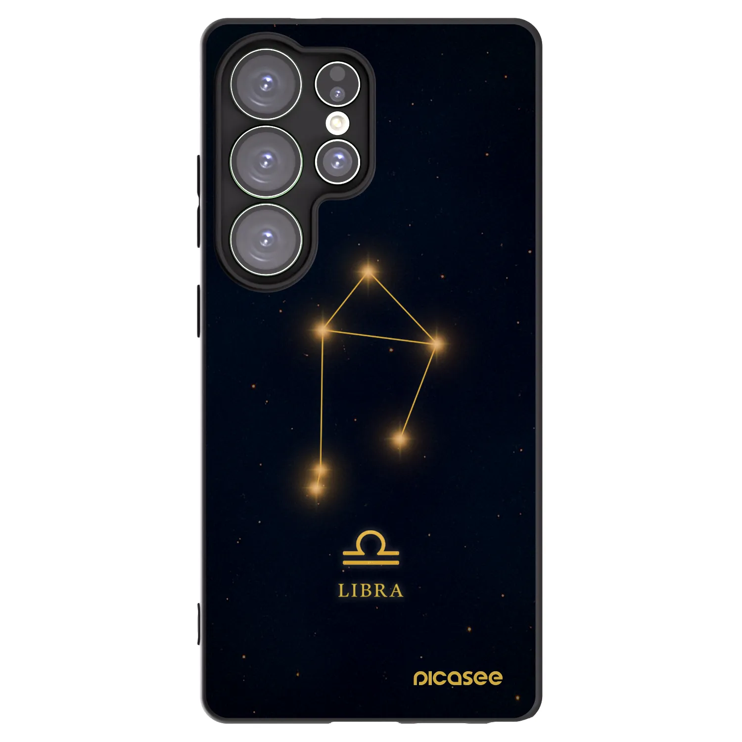 Picasee silikonowe czarne etui na Samsung Galaxy S25 Ultra 5G - LIBRA