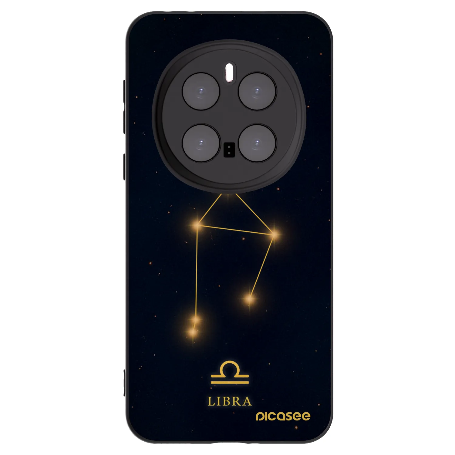 Picasee silikonowe czarne etui na Honor Magic7 Pro 5G - LIBRA