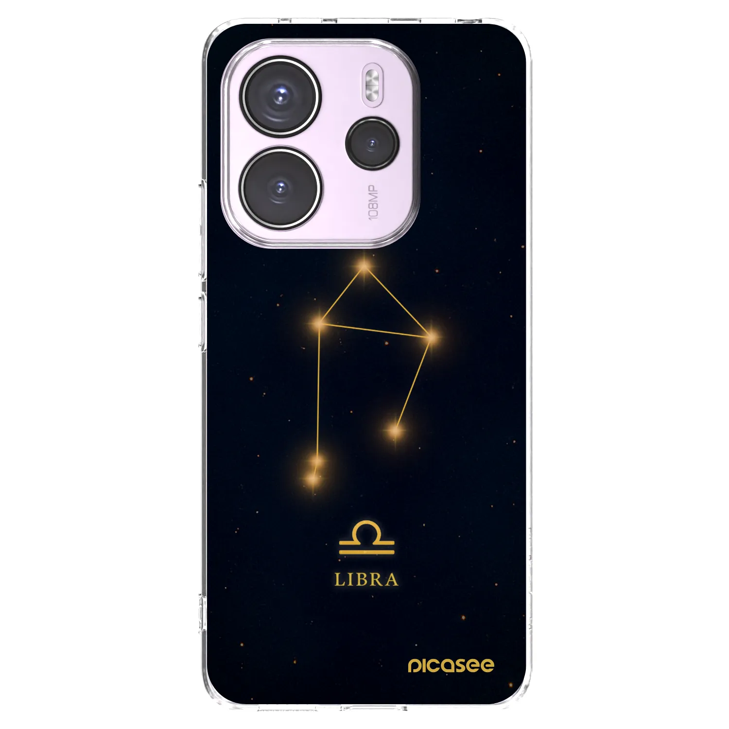 Picasee silikonowe przeźroczyste etui na Xiaomi Redmi Note 14 4G - LIBRA