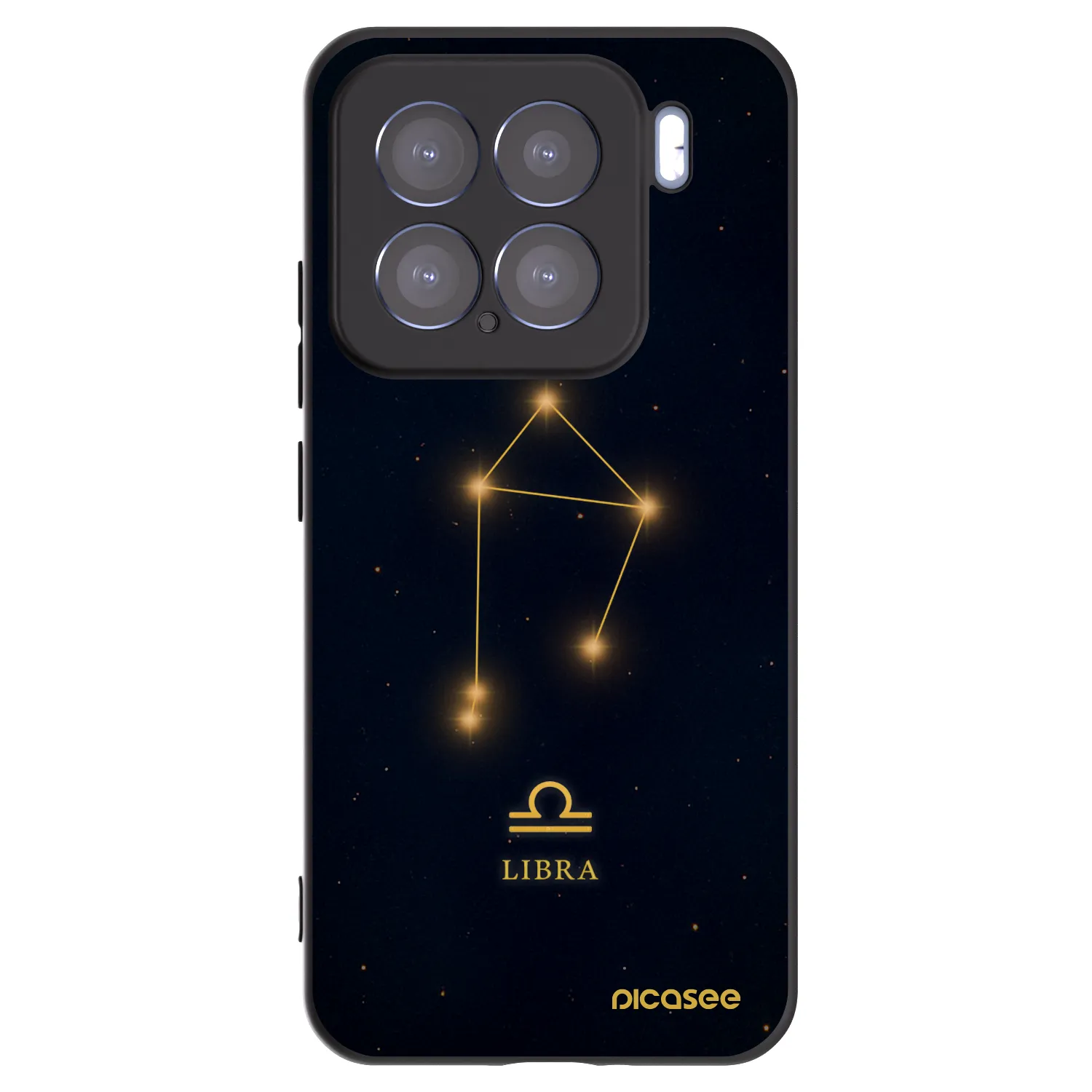 Picasee silikonowe czarne etui na Xiaomi 15 - LIBRA