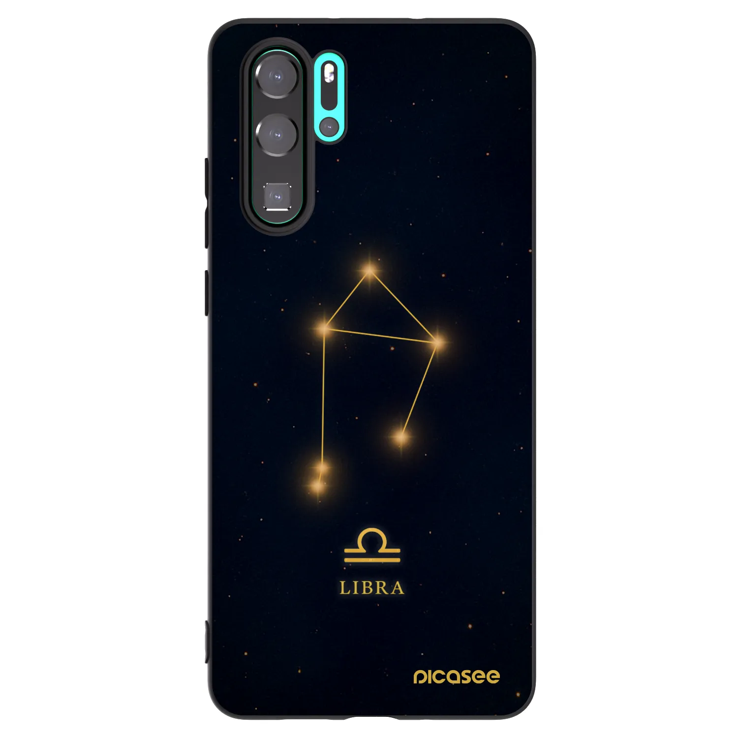 Picasee silikonowe czarne etui na Huawei P30 Pro - LIBRA