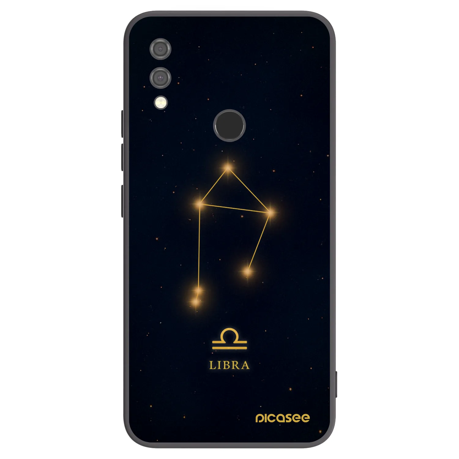 Picasee silikonowe czarne etui na Xiaomi Redmi Note 7 - LIBRA