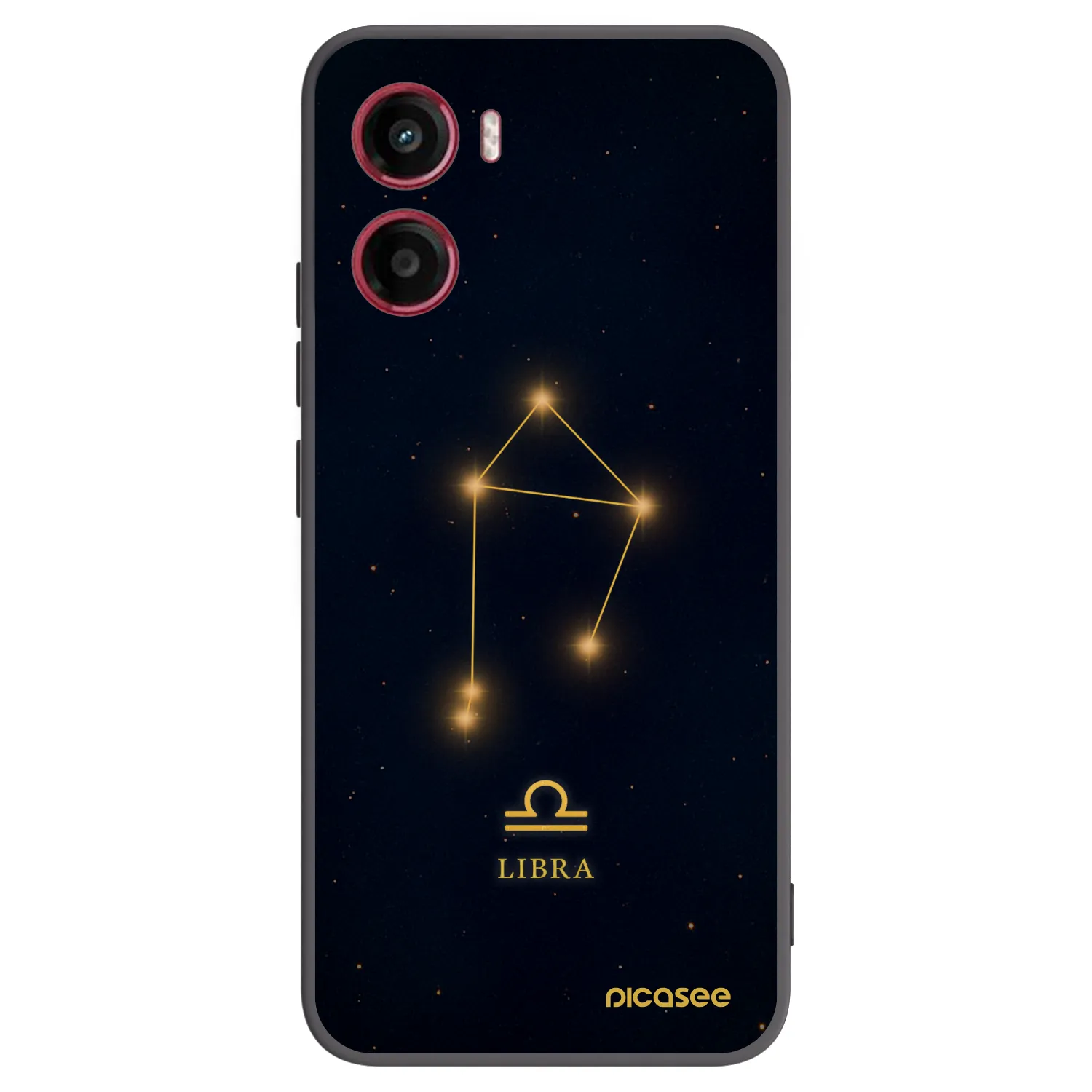Picasee silikonowe czarne etui na Motorola Moto G05 - LIBRA
