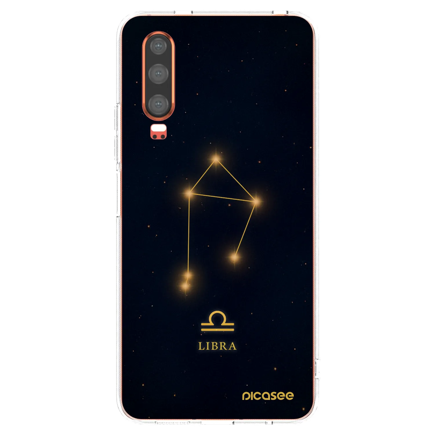 Picasee silikonowe przeźroczyste etui na Huawei P30 - LIBRA