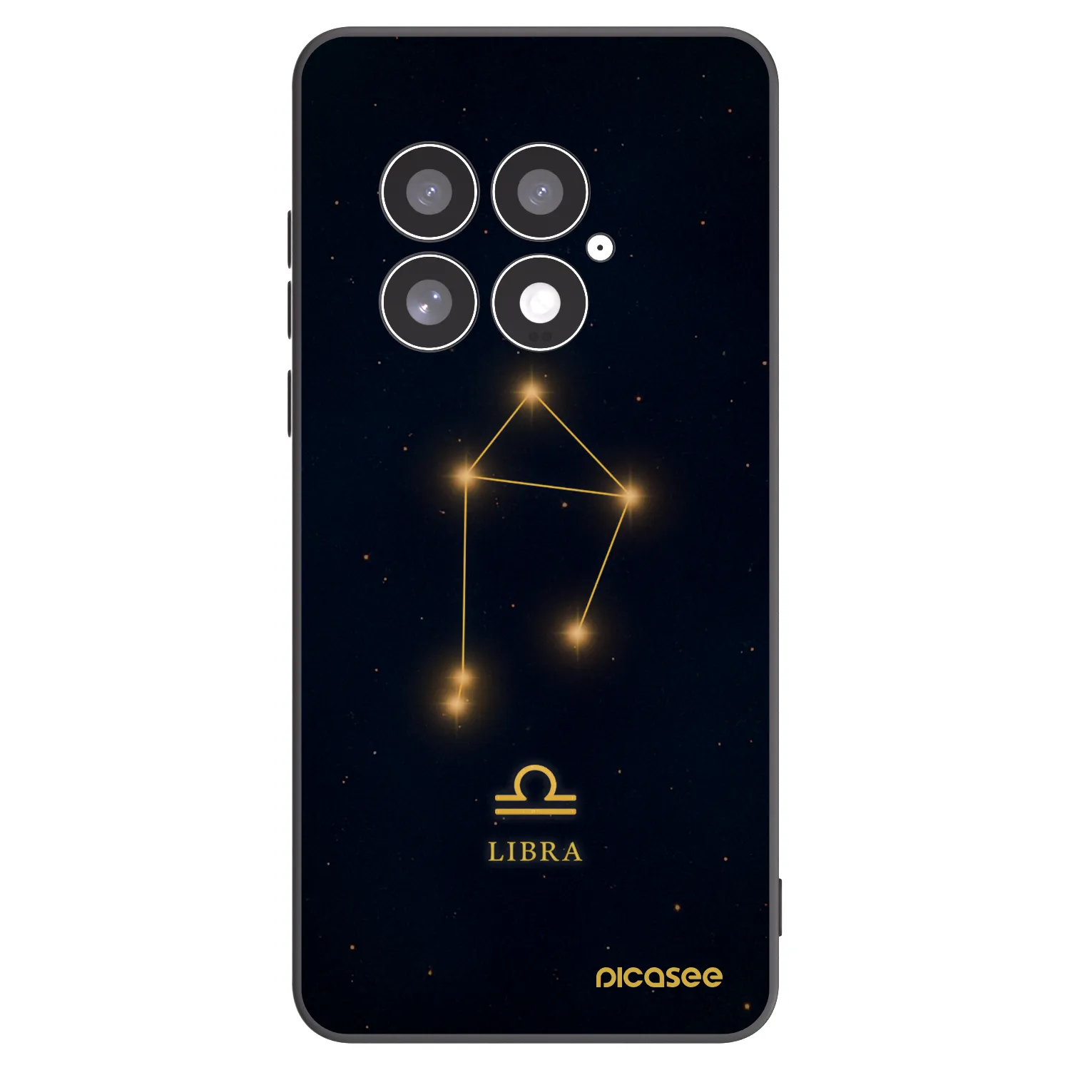 Picasee silikonowe czarne etui na OnePlus 13 5G - LIBRA