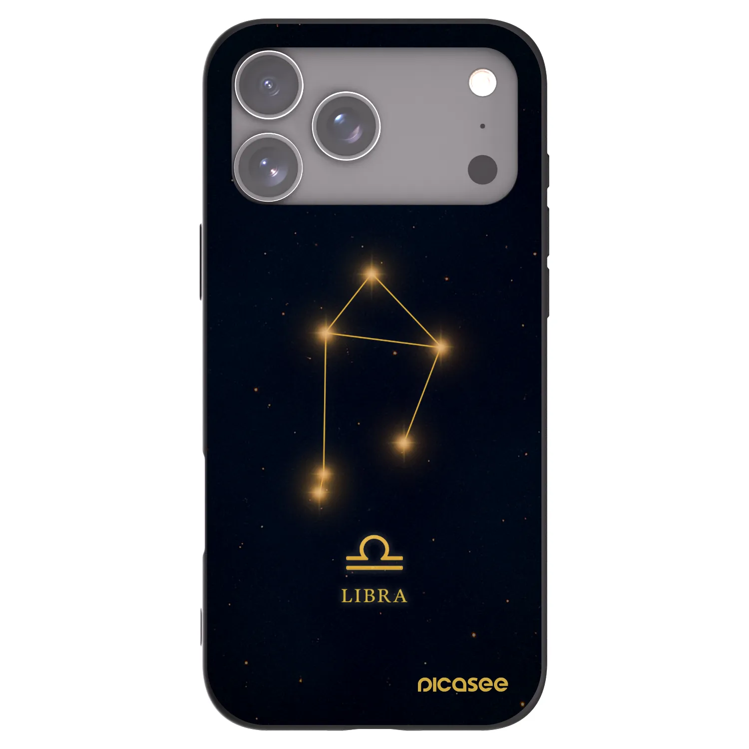 Picasee silikonowe czarne etui na Apple iPhone 17 Pro Max - LIBRA