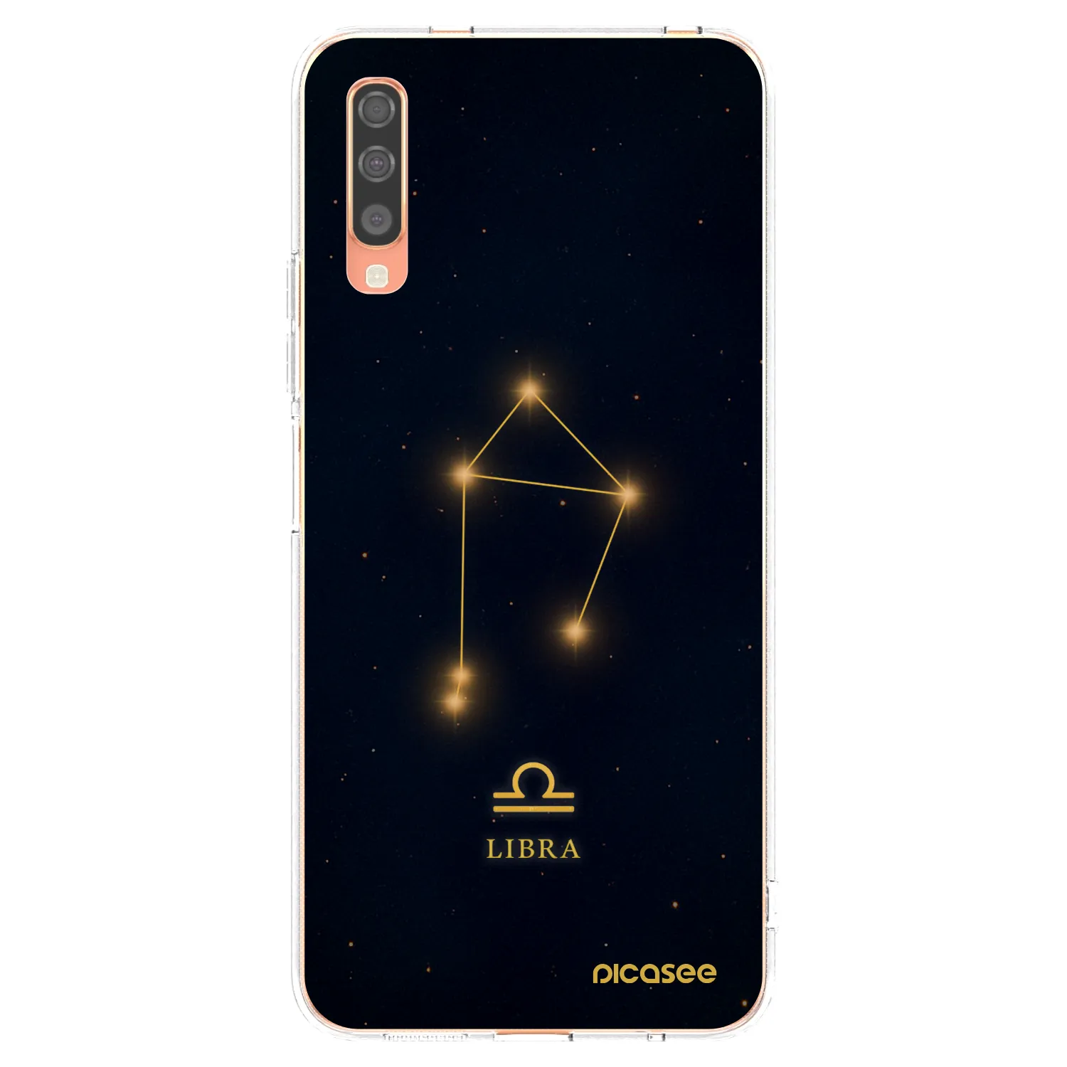 Picasee silikonowe przeźroczyste etui na Samsung Galaxy A70 A705F - LIBRA
