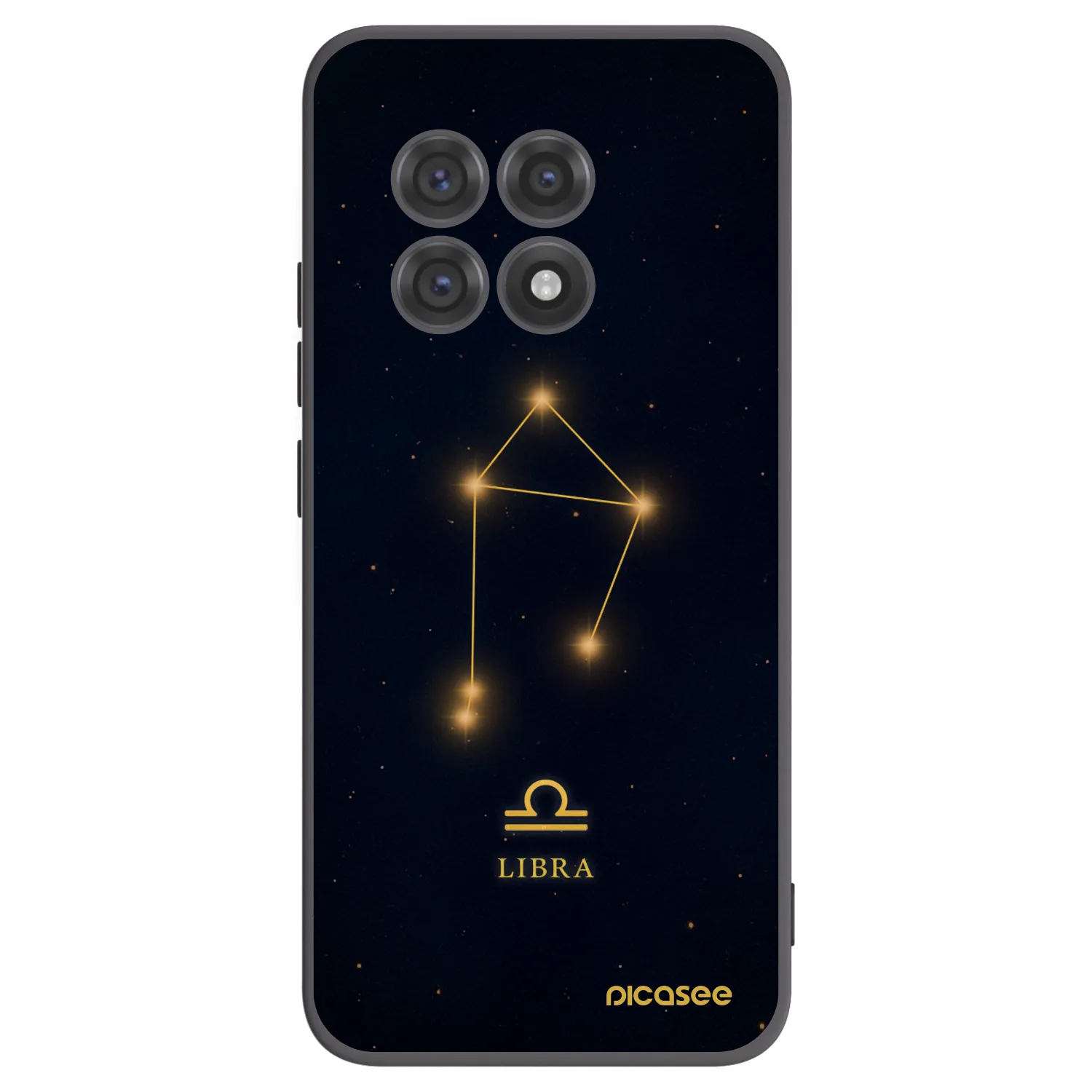 Picasee silikonowe czarne etui na OnePlus 13R 5G - LIBRA