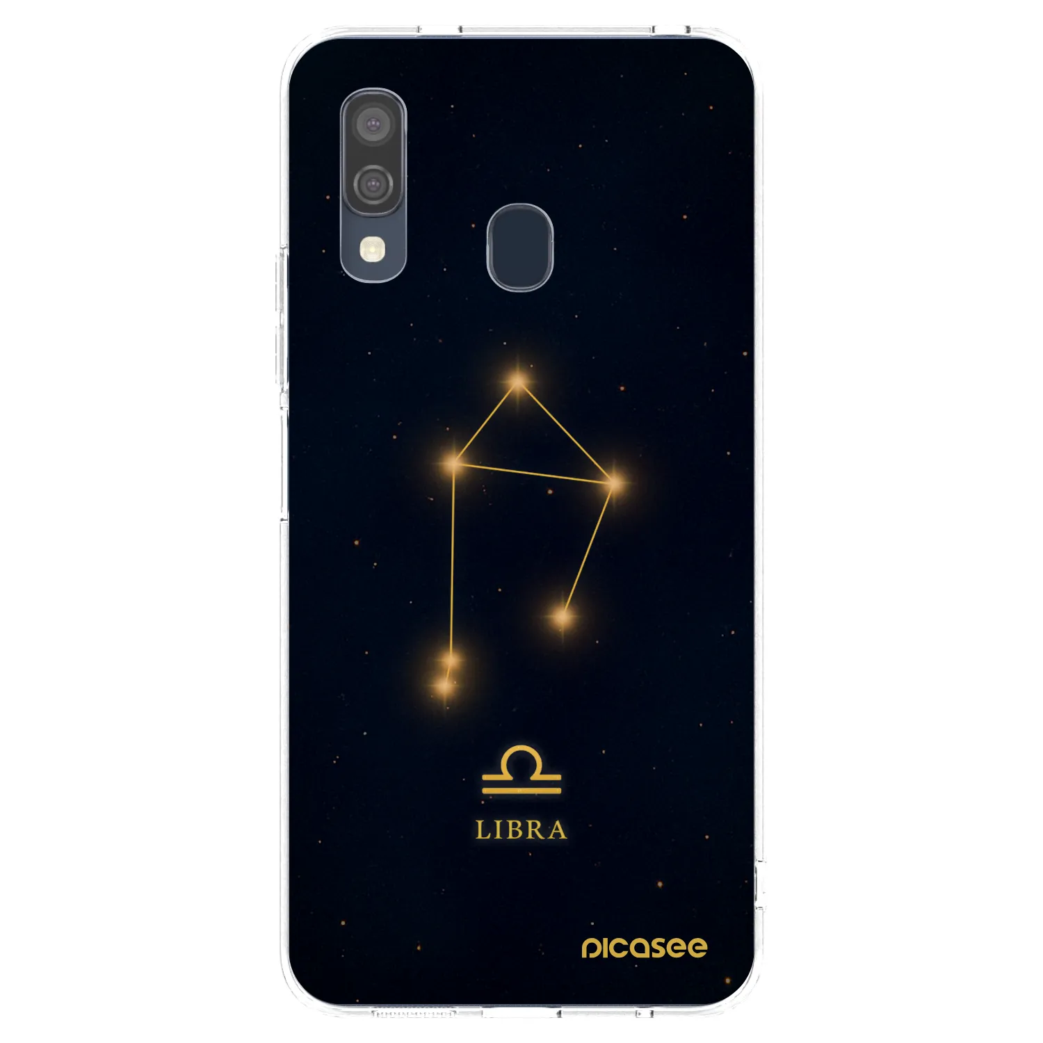 Picasee silikonowe przeźroczyste etui na Samsung Galaxy A40 A405F - LIBRA