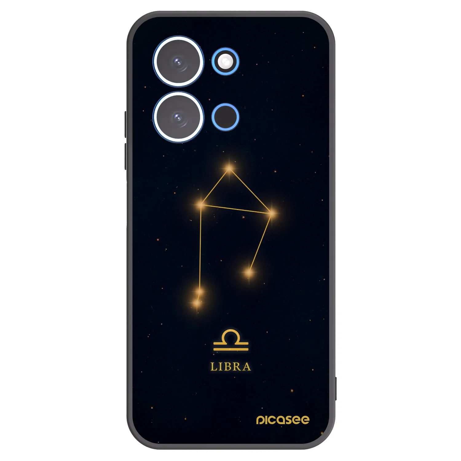 Picasee silikonowe czarne etui na Xiaomi Redmi 15C 4G - LIBRA