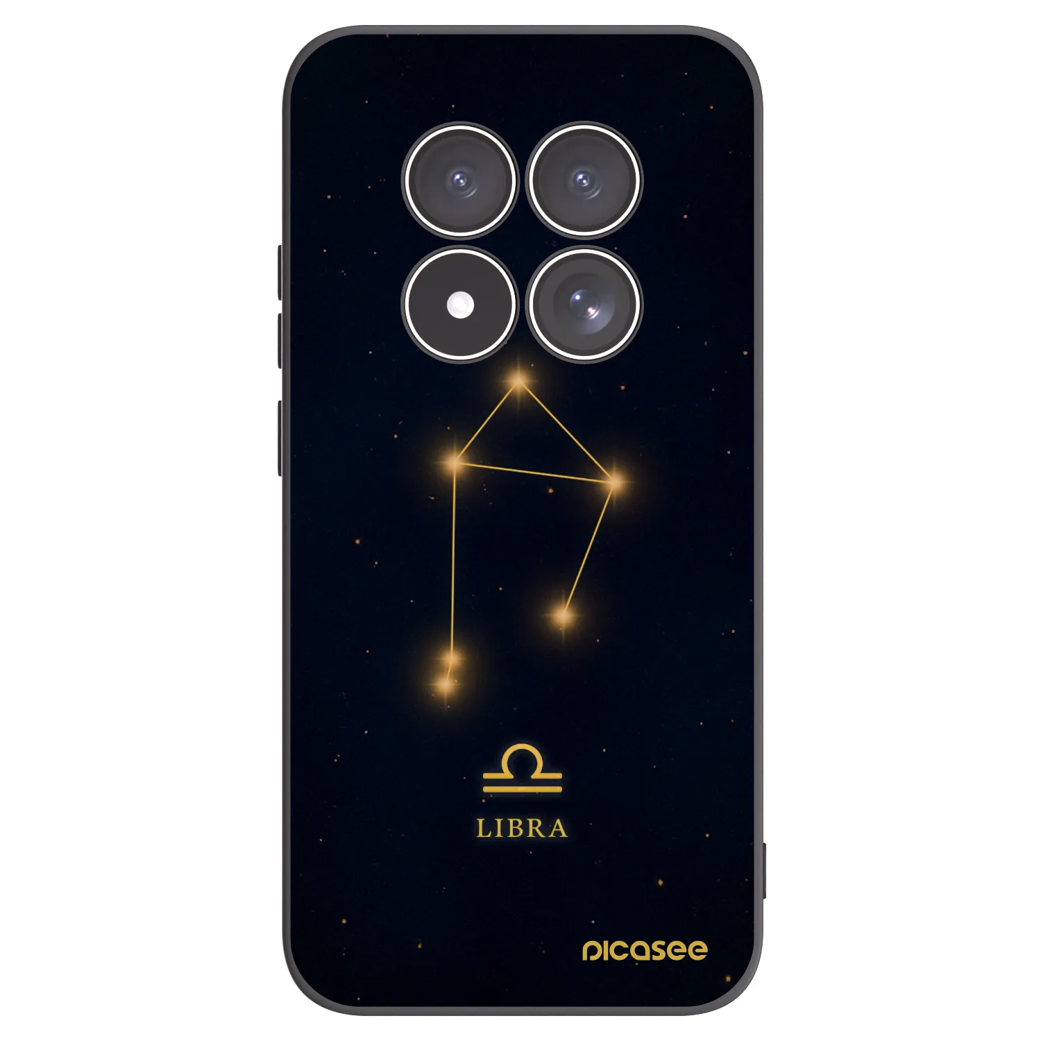Picasee silikonowe czarne etui na Xiaomi Redmi Note 15 Pro 4G - LIBRA