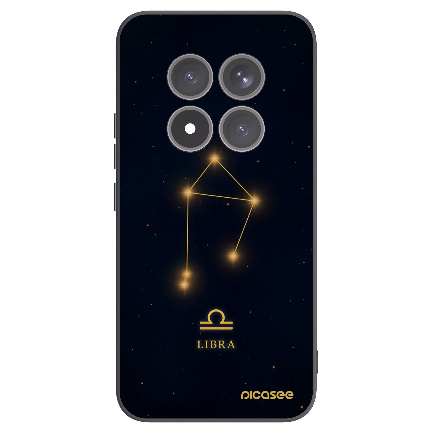 Picasee silikonowe czarne etui na Xiaomi Redmi Note 15 Pro+ - LIBRA