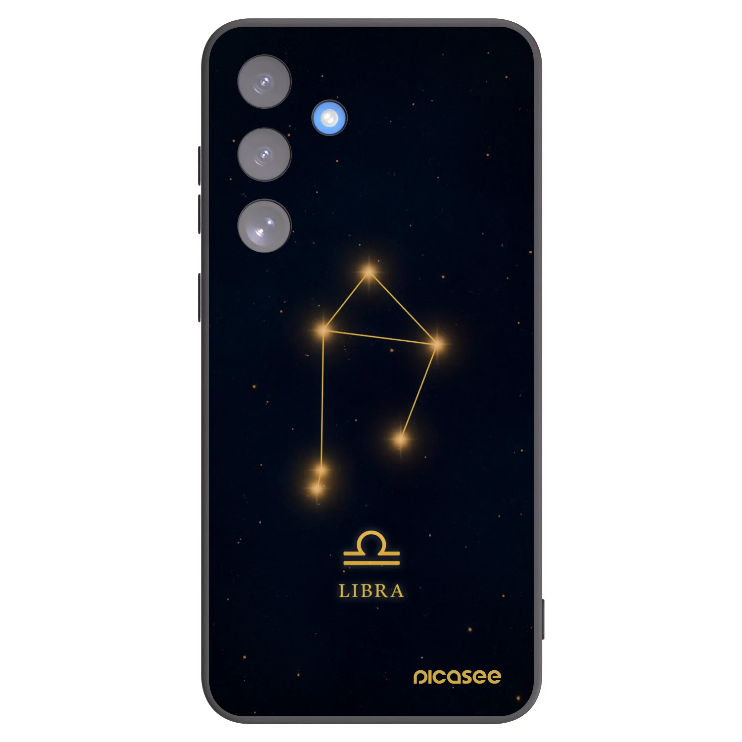 Picasee silikonowe czarne etui na Samsung Galaxy S25 FE 5G - LIBRA